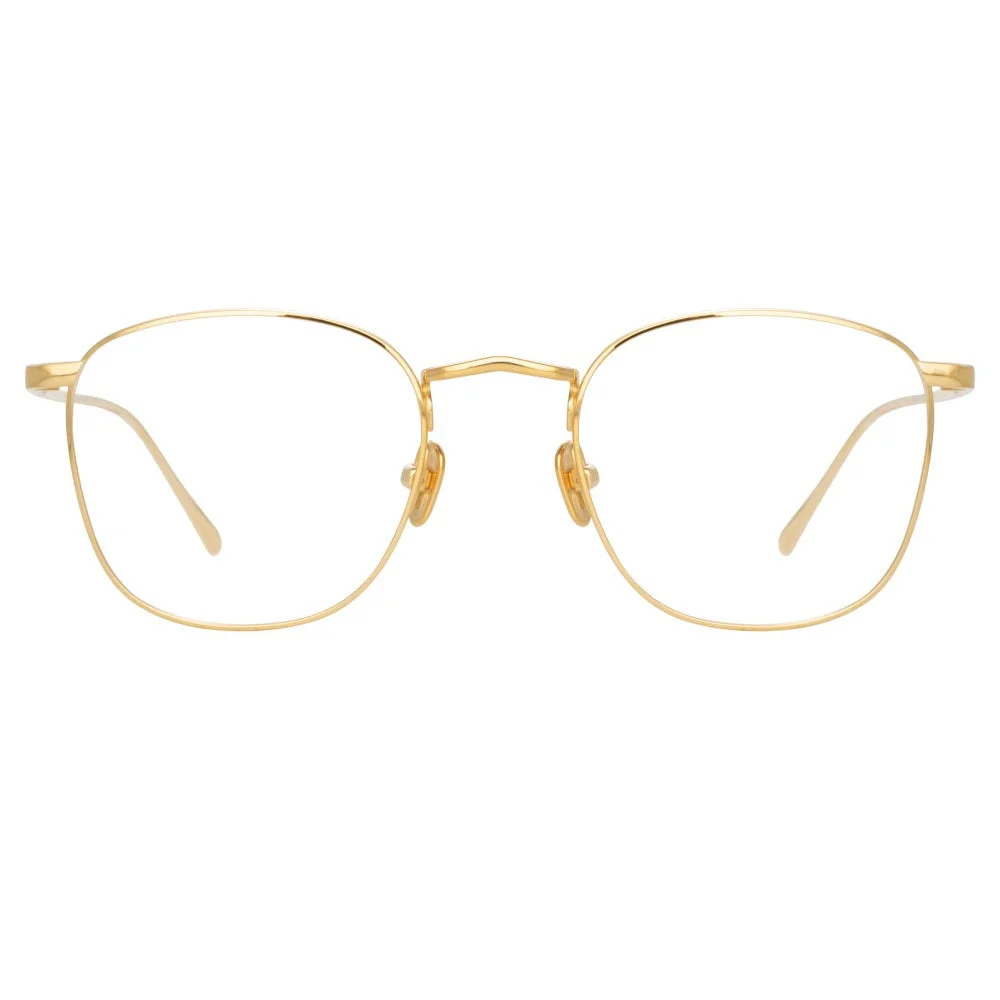 THE SIMON | SQUARE OPTICAL FRAME IN YELLOW GOLD (C6) - 1
