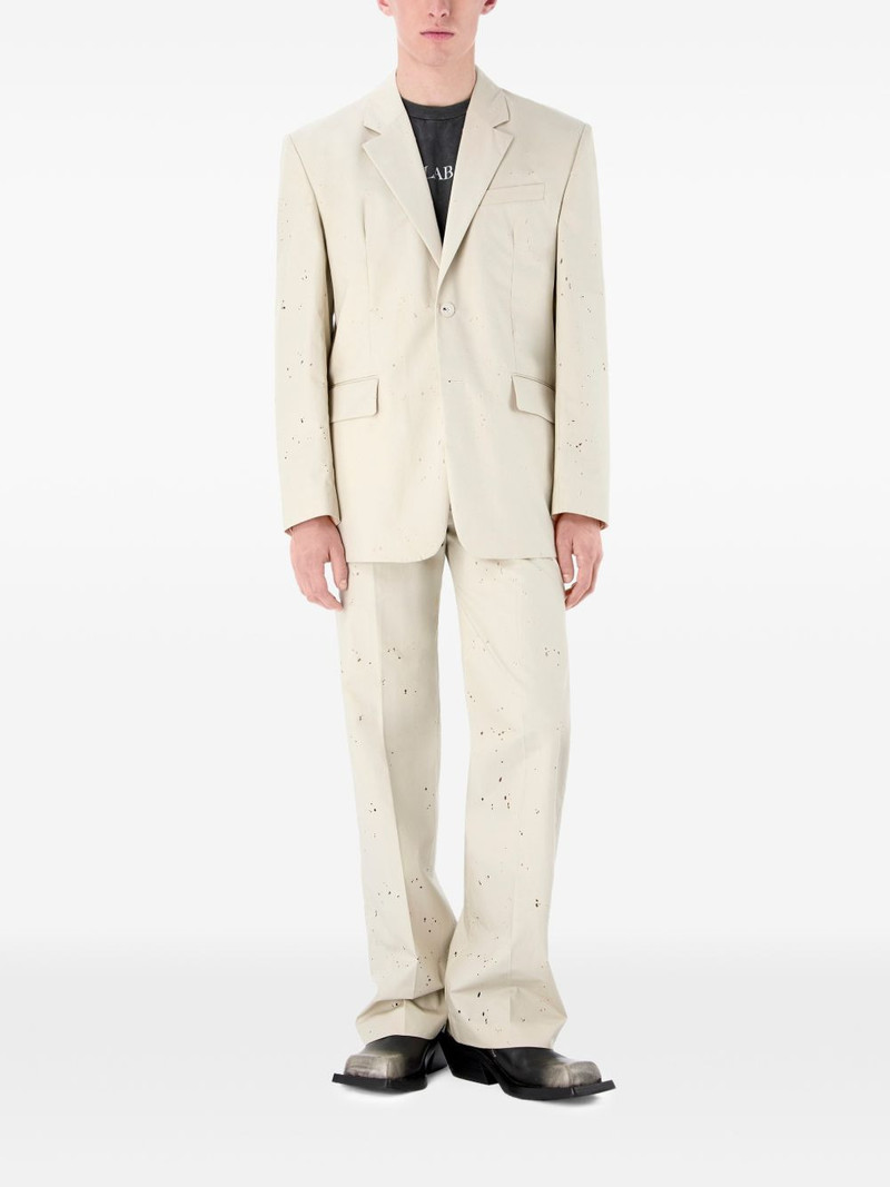 CAMPERLAB button distressed blazer outlook