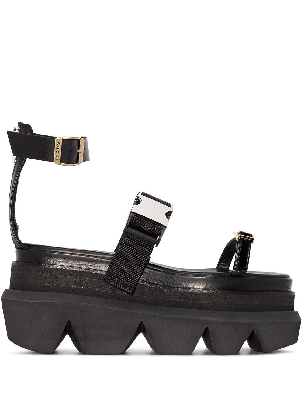 Short Wedge buckled platform sandals - 1