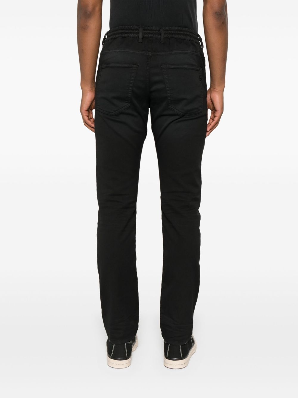 logo-embroidered jeans - 4