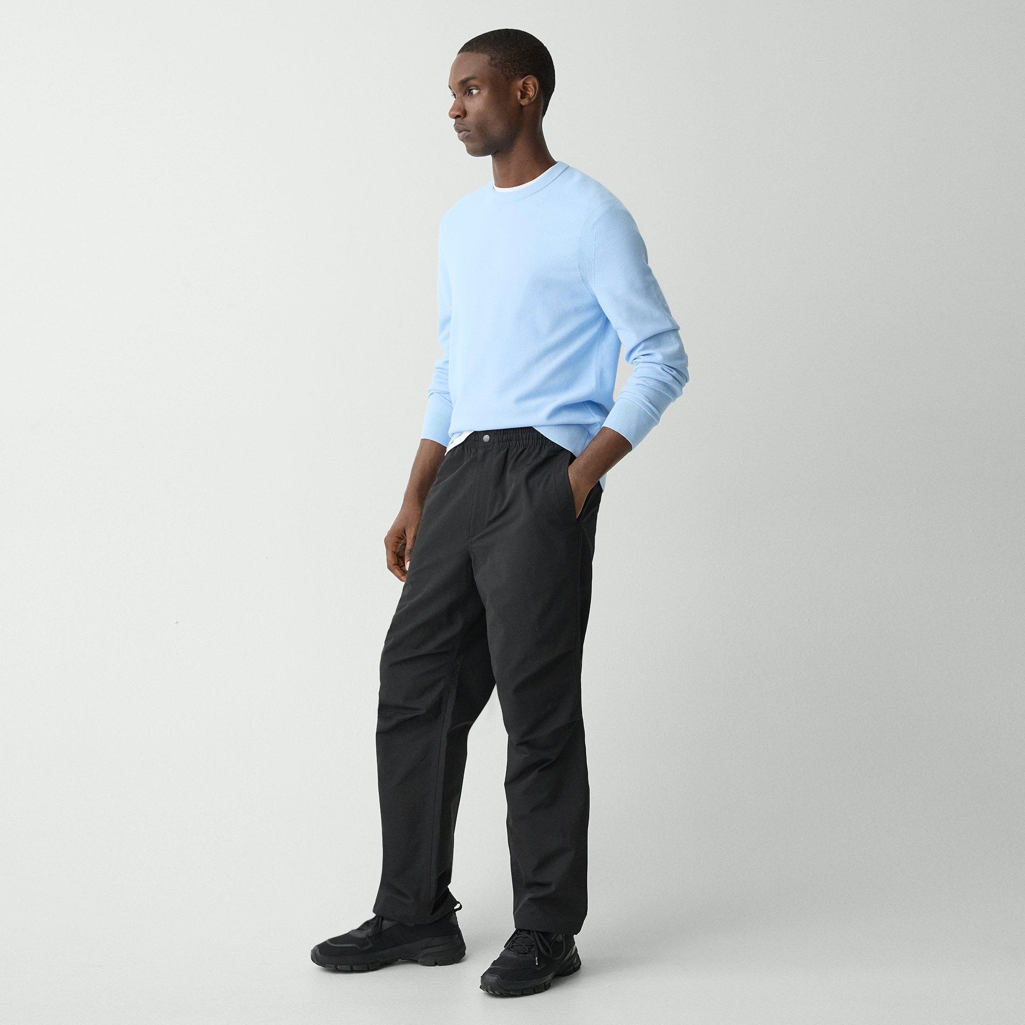 Wide-Leg Drawstring Pant in Cotton-Blend - 3