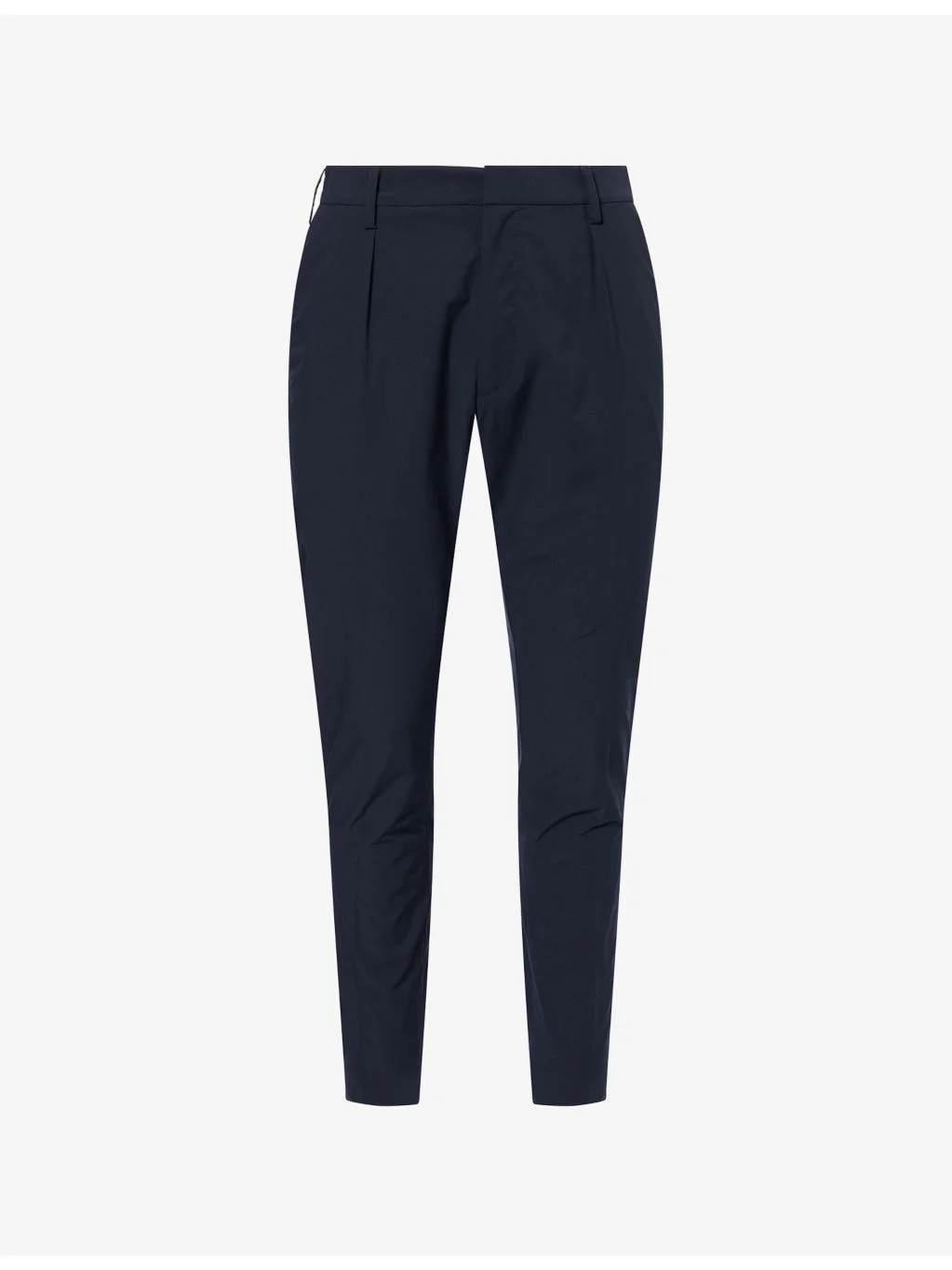 Slim-Leg Mid-Rise Woven Trousers - 1