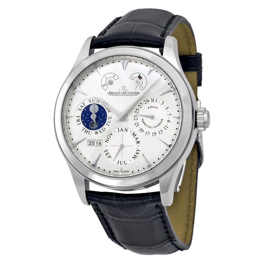 Jaeger LeCoultre Master Eight Days Perpetual Calendar Stainless Steel Men's Watch Q1618420 - 1