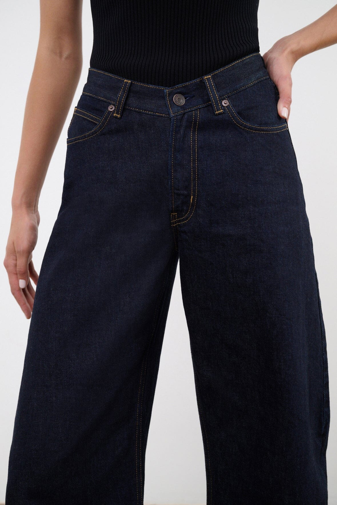 STAUD JACKSON BARREL JEAN INDIGO - 5