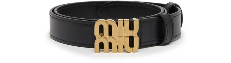 Belt with logo buckle - 1