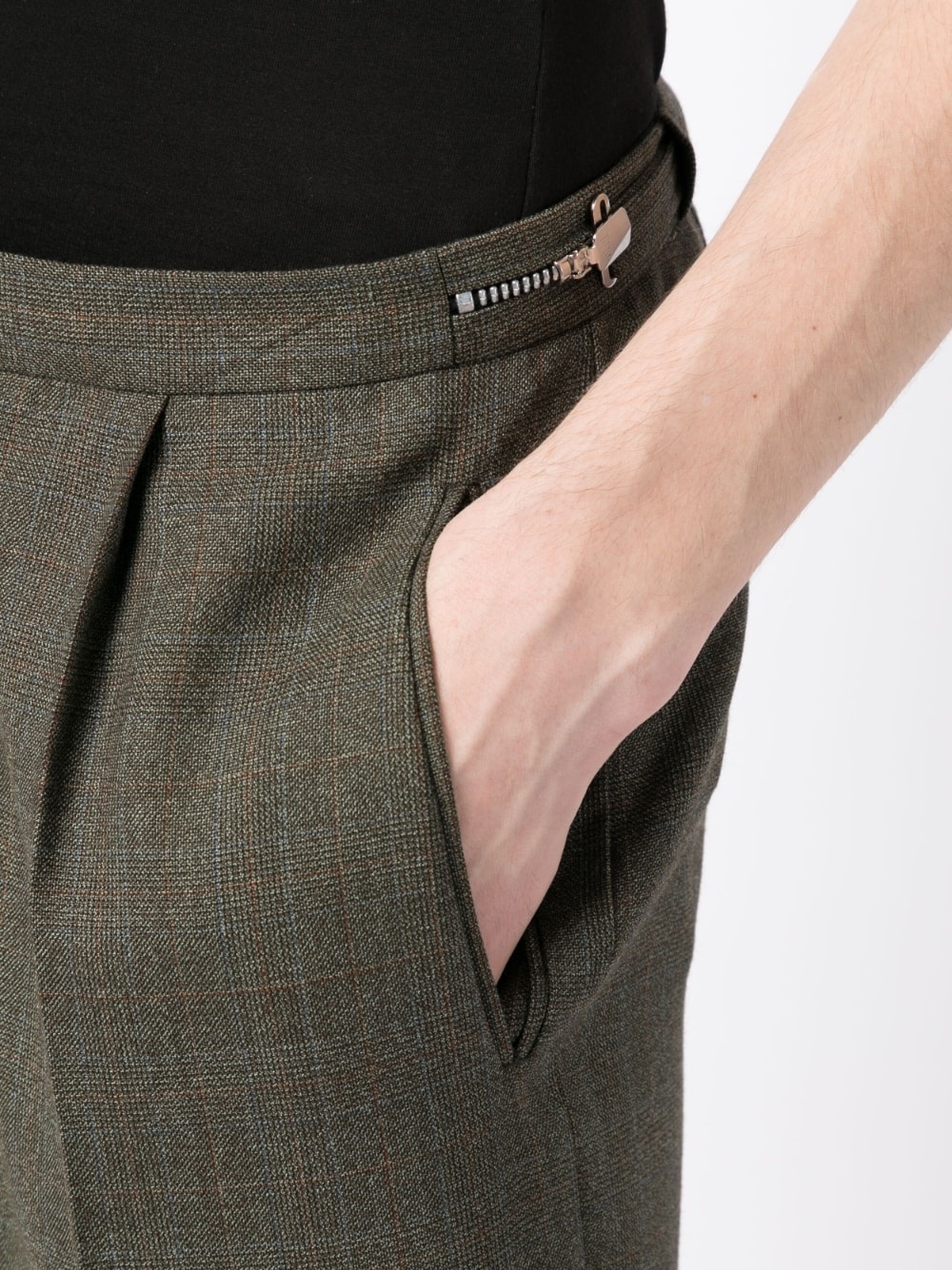 straight-leg wool trousers - 5