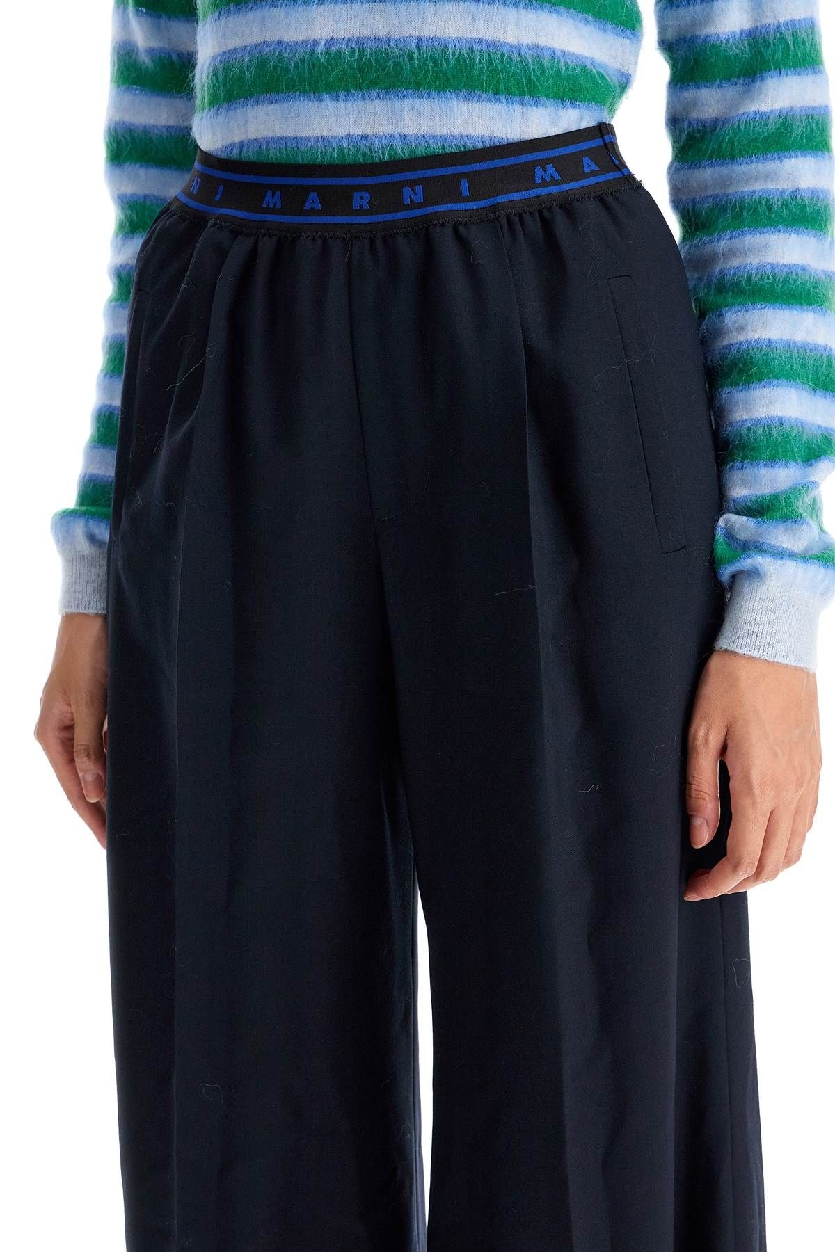 TROPICAL WOOL PALAZZO PANTS FOR - 5