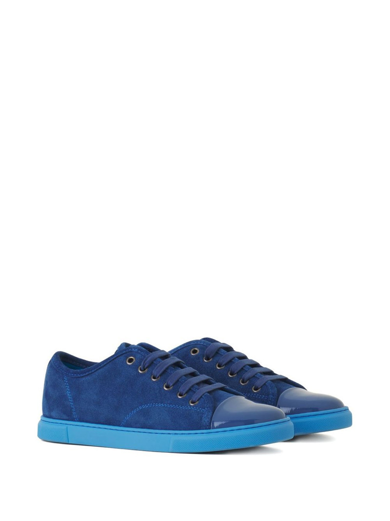 Lanvin lace-up panelled sneakers outlook