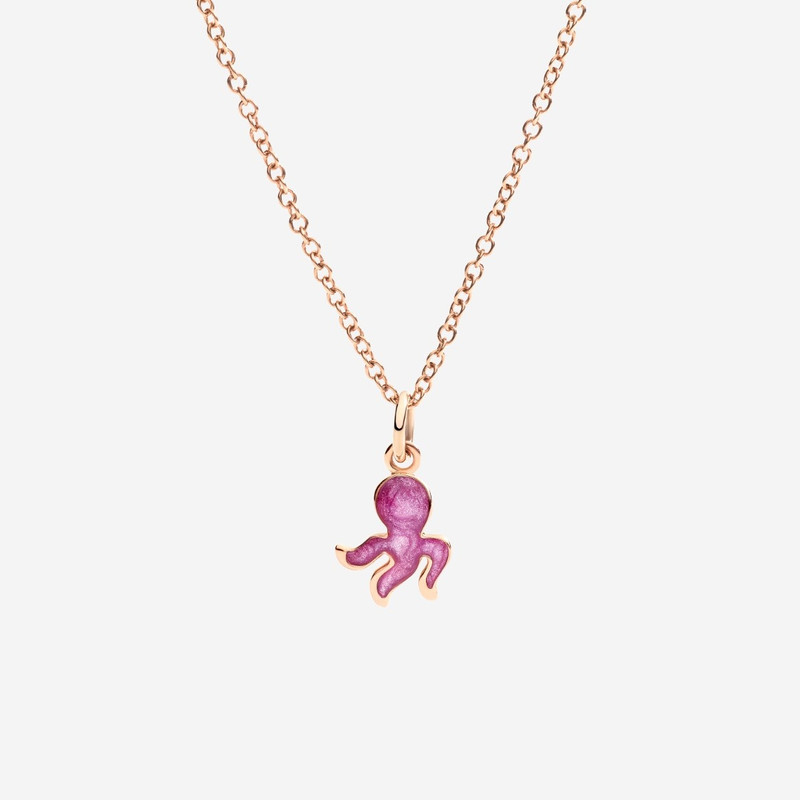 DoDo Rose Gold & Enamel Octopus Charm outlook