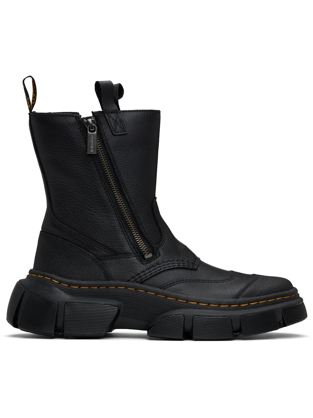 Black DMXL Rigger Leather Boots - 1
