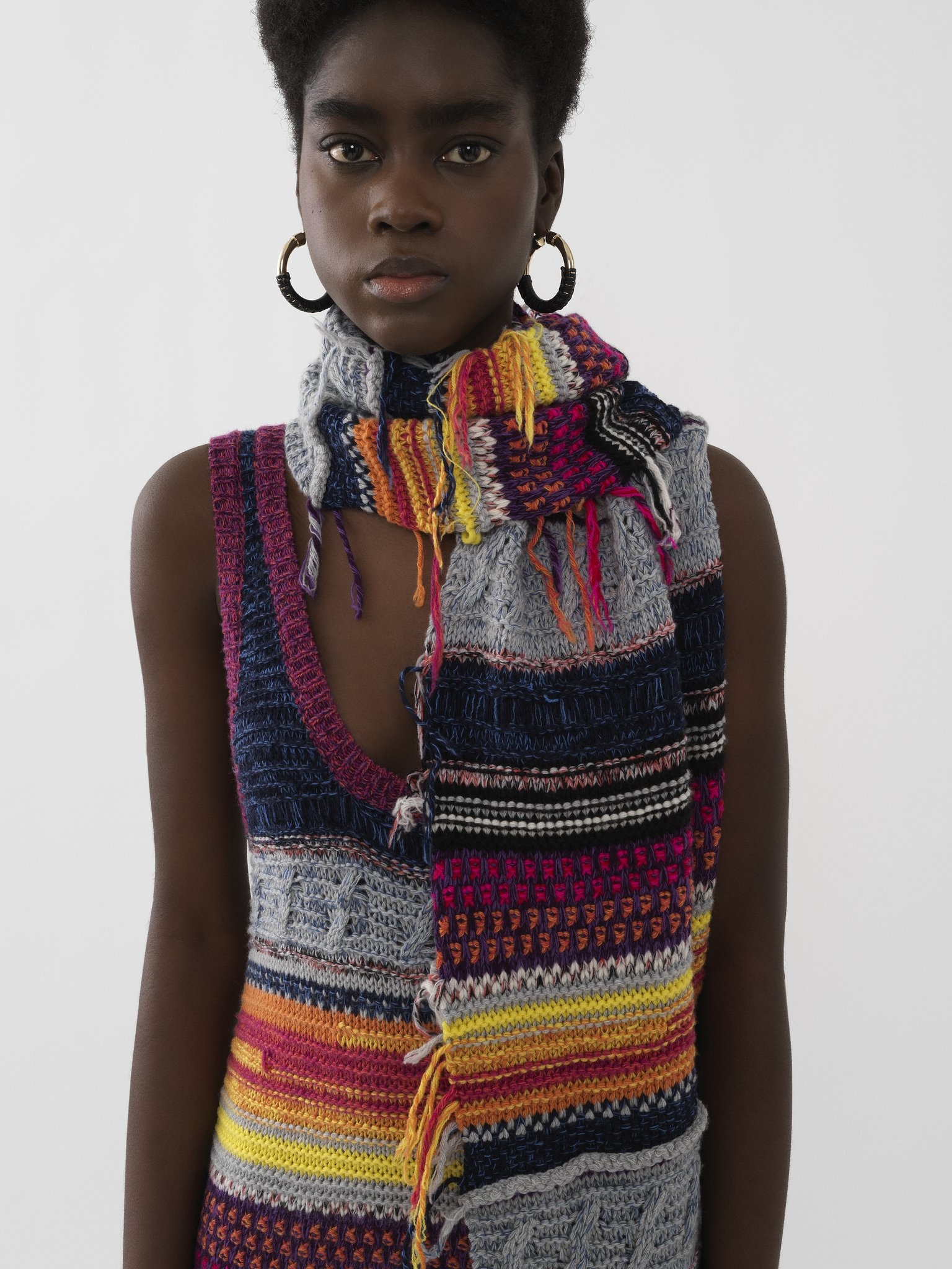 LONG WIDE SCARF - 2