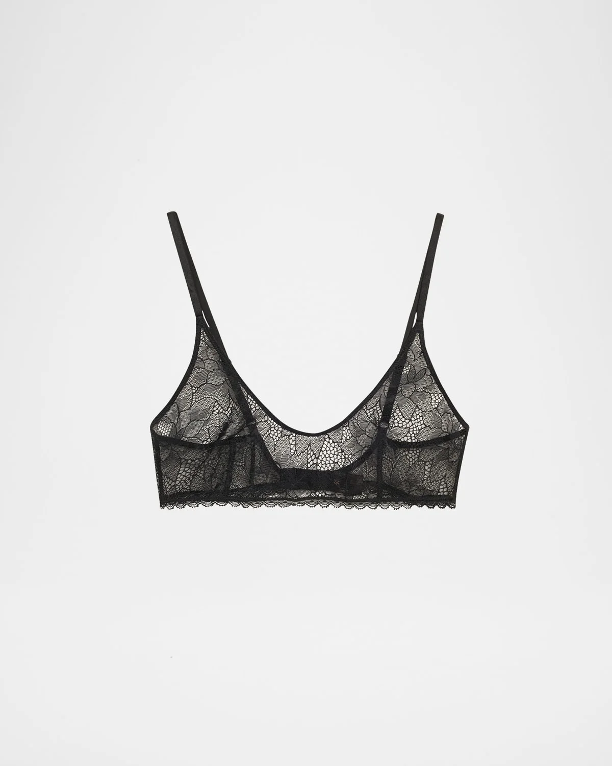 Dahlia Floral Lace Soft Bra - 1