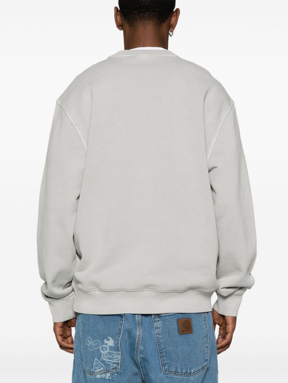 Duster Script logo-embroidered sweatshirt - 4