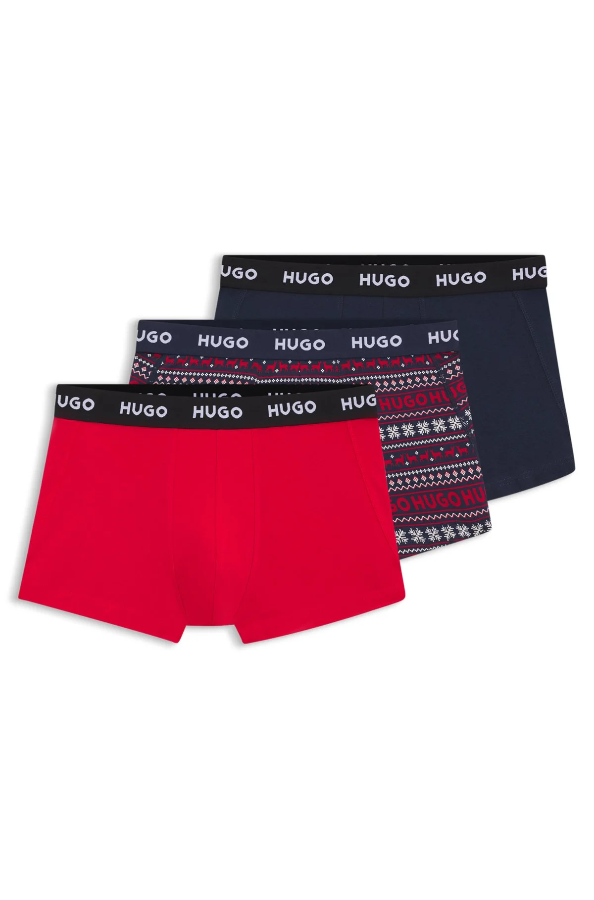 THREE-PACK OF STRETCH TRUNKS IN COTTON - 1