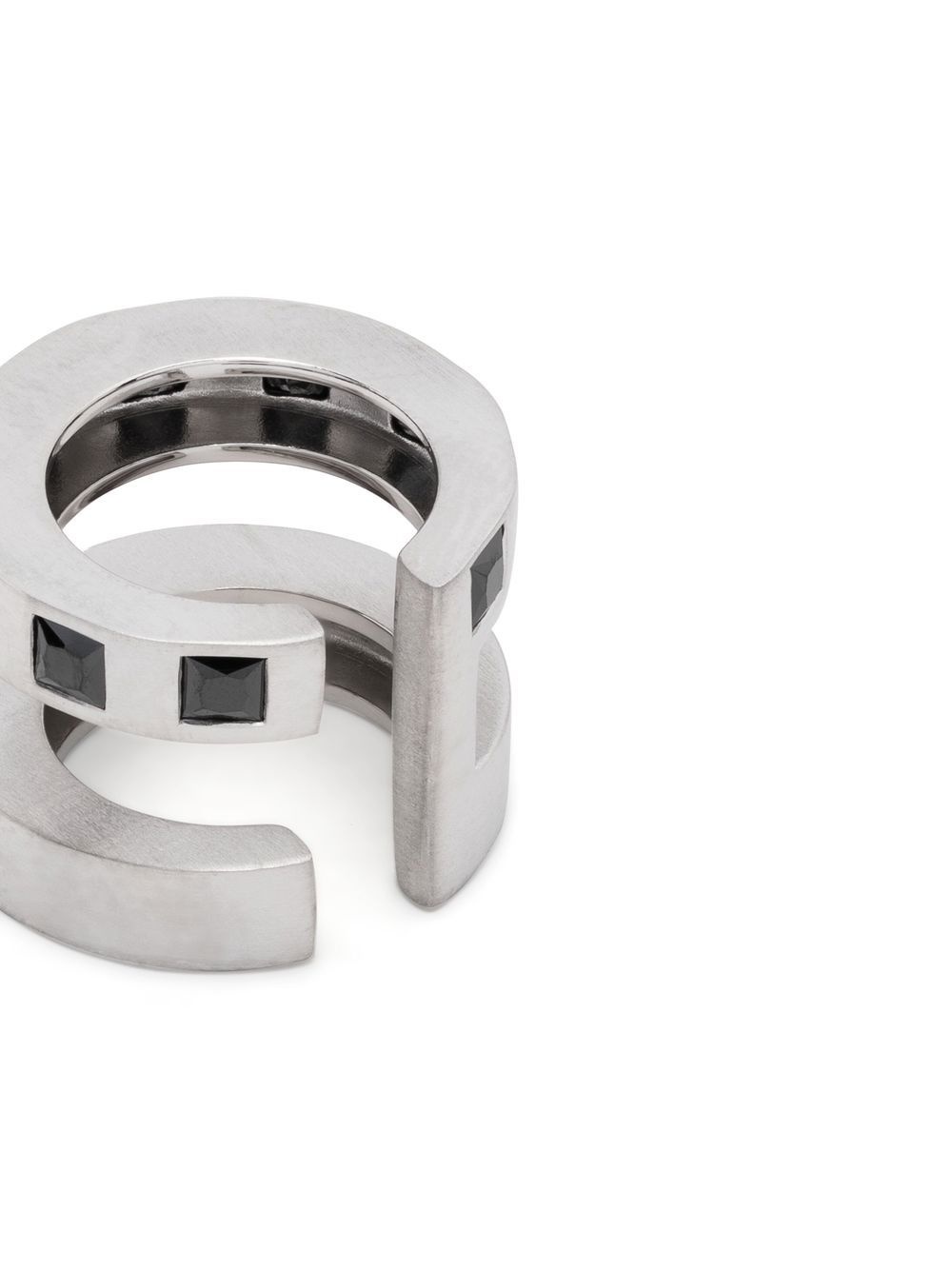 Arch  Zirconia Double cuff earrings - 3