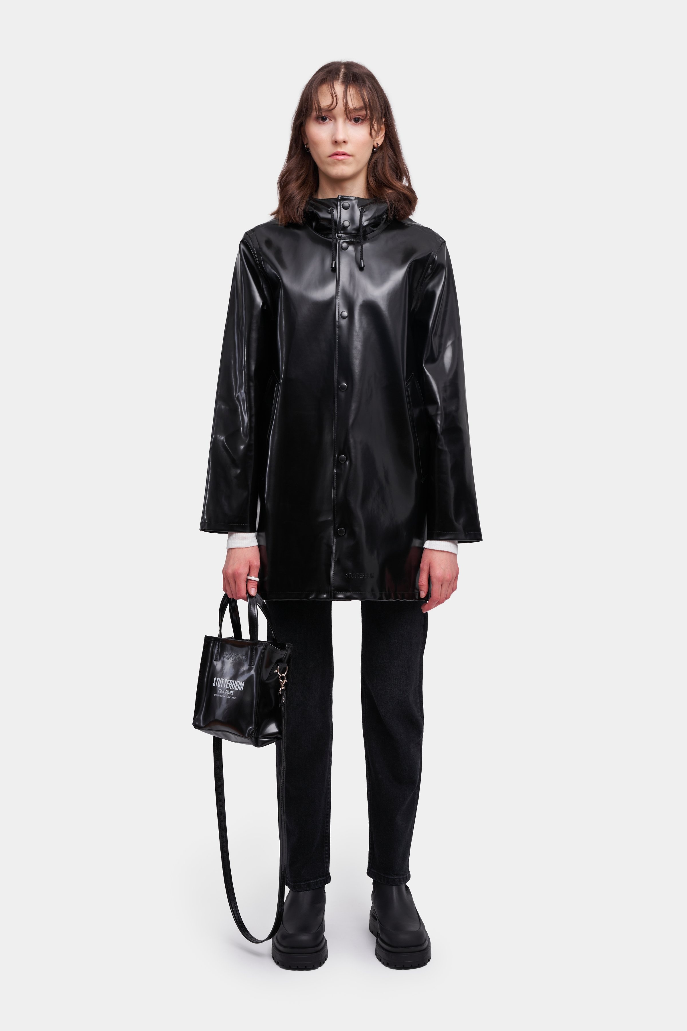 Stockholm Opal Raincoat Black - 2