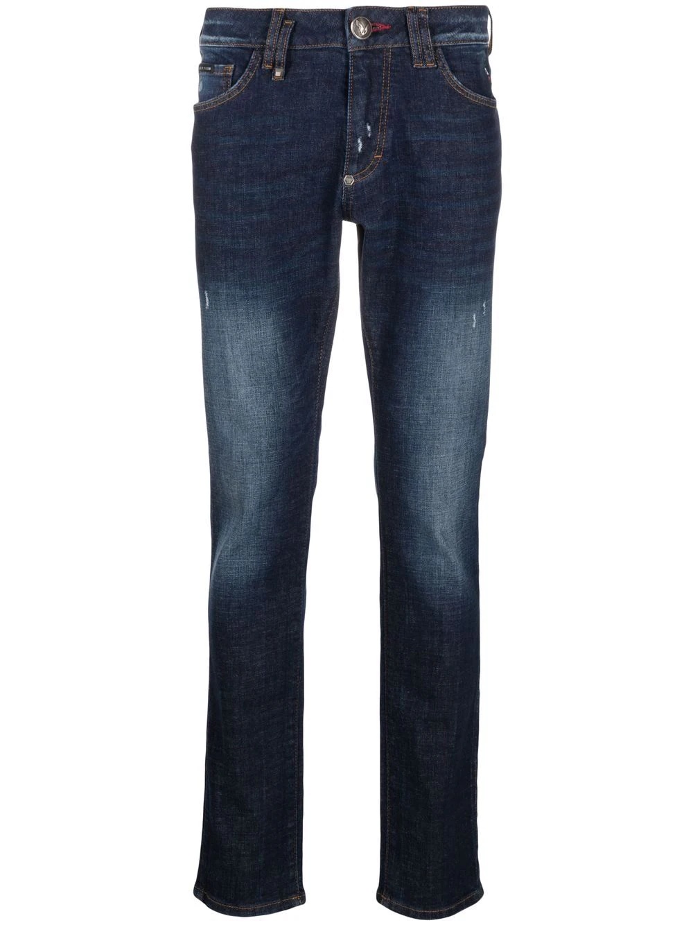 straight-cut denim jeans - 1