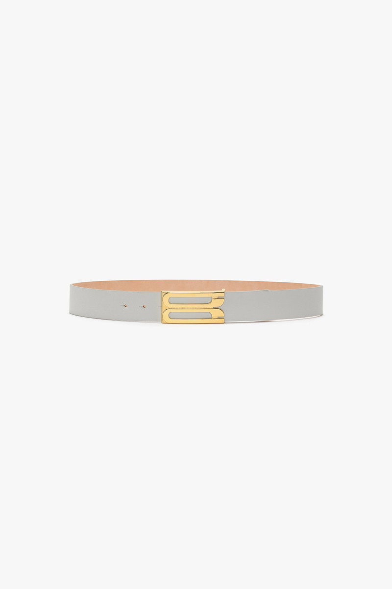 Jumbo Dorian Belt In Magnesium Shiny Leather 1