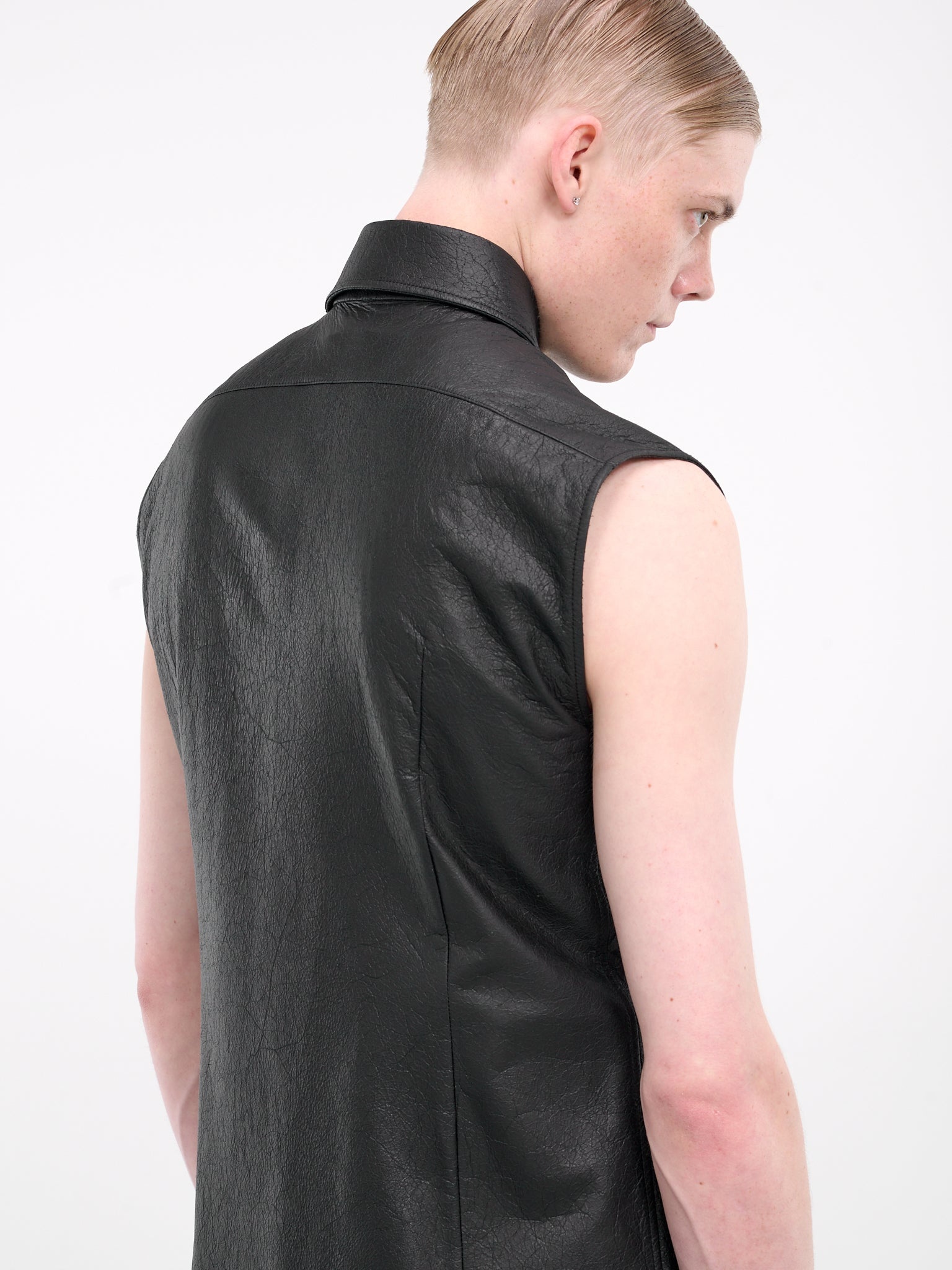 Boldewijn Leather Sleeveless Shirt - 5