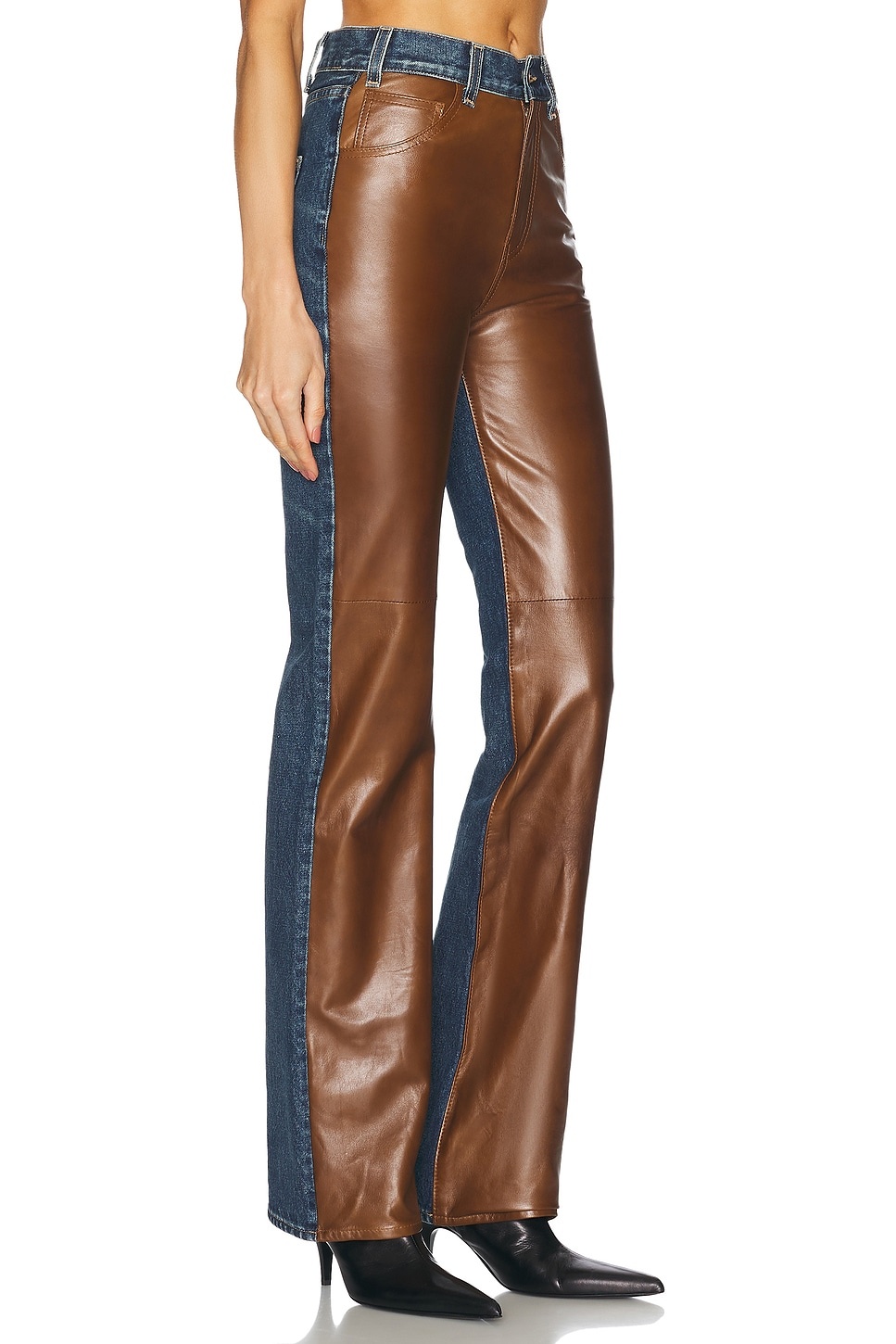 Joan Leather Combo Bootcut - 2