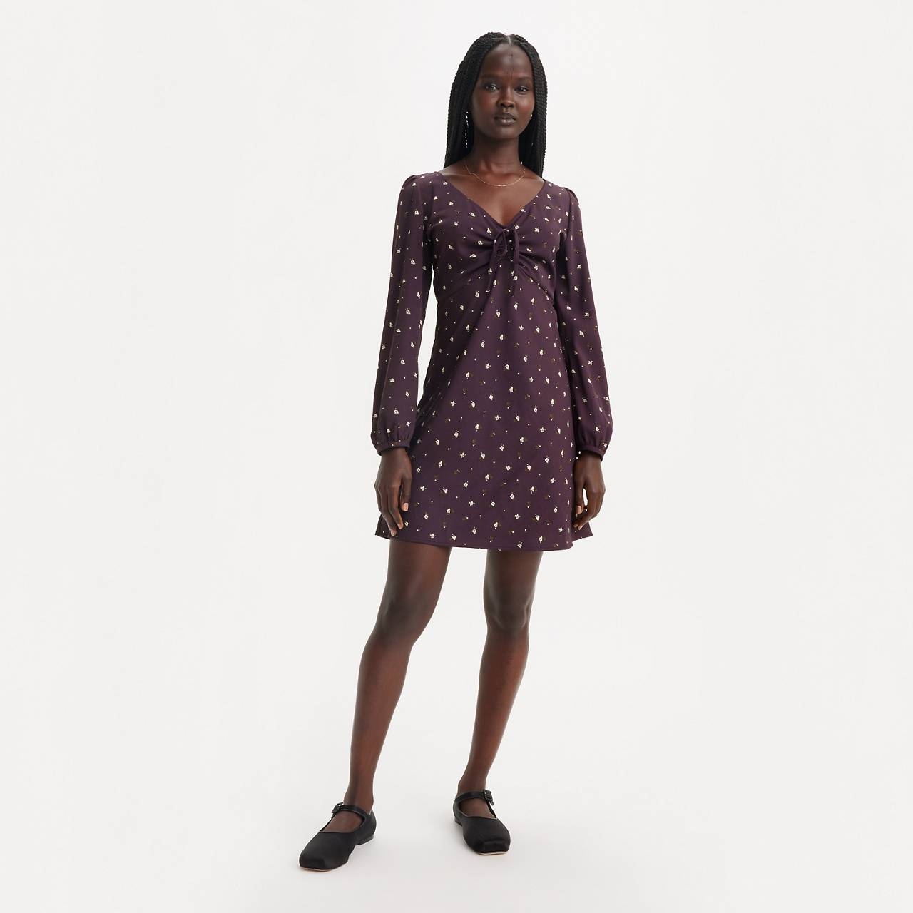 DELRAY LONG SLEEVE MINI DRESS - 2