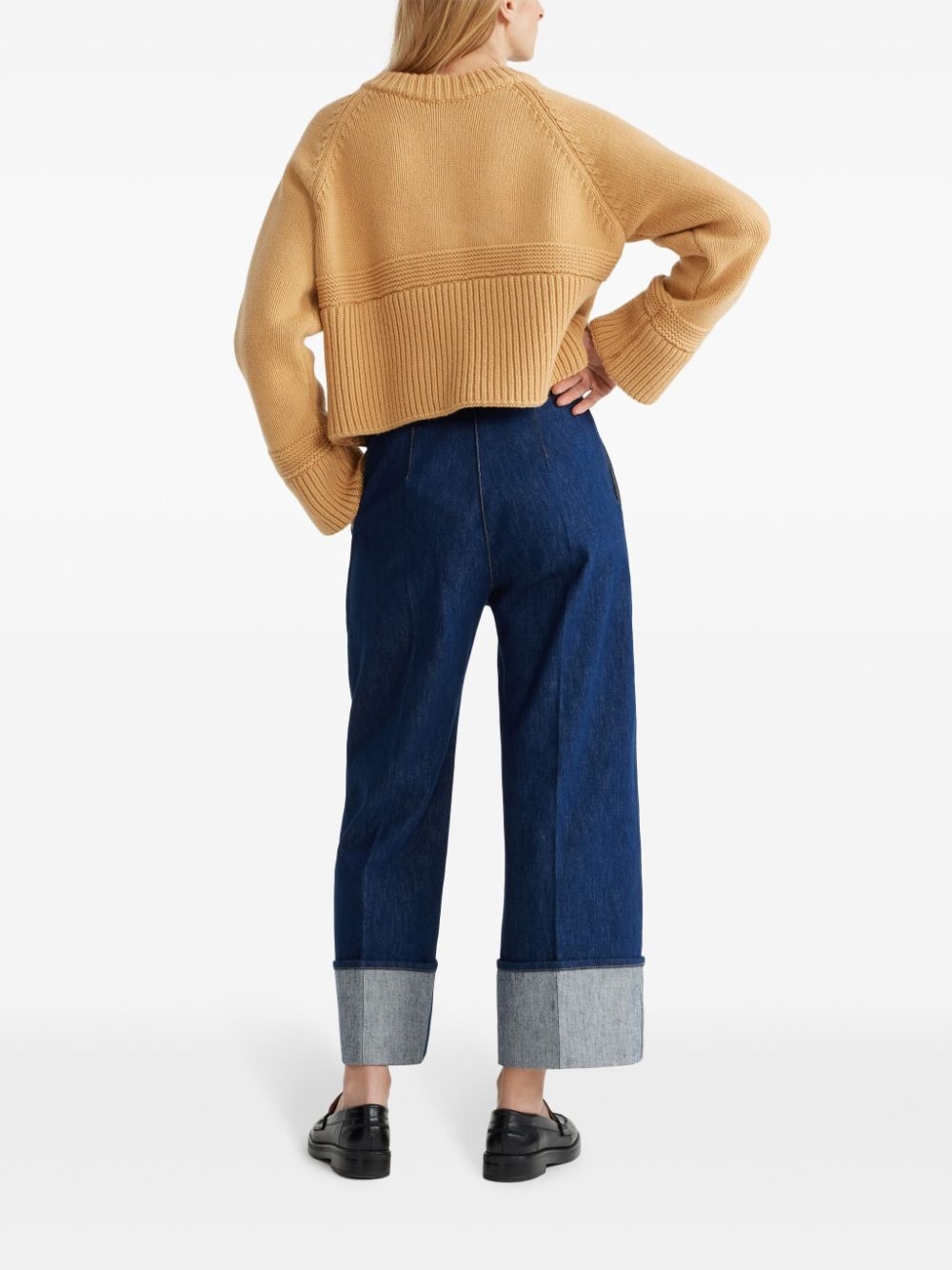fitted knit rib jacket - 4