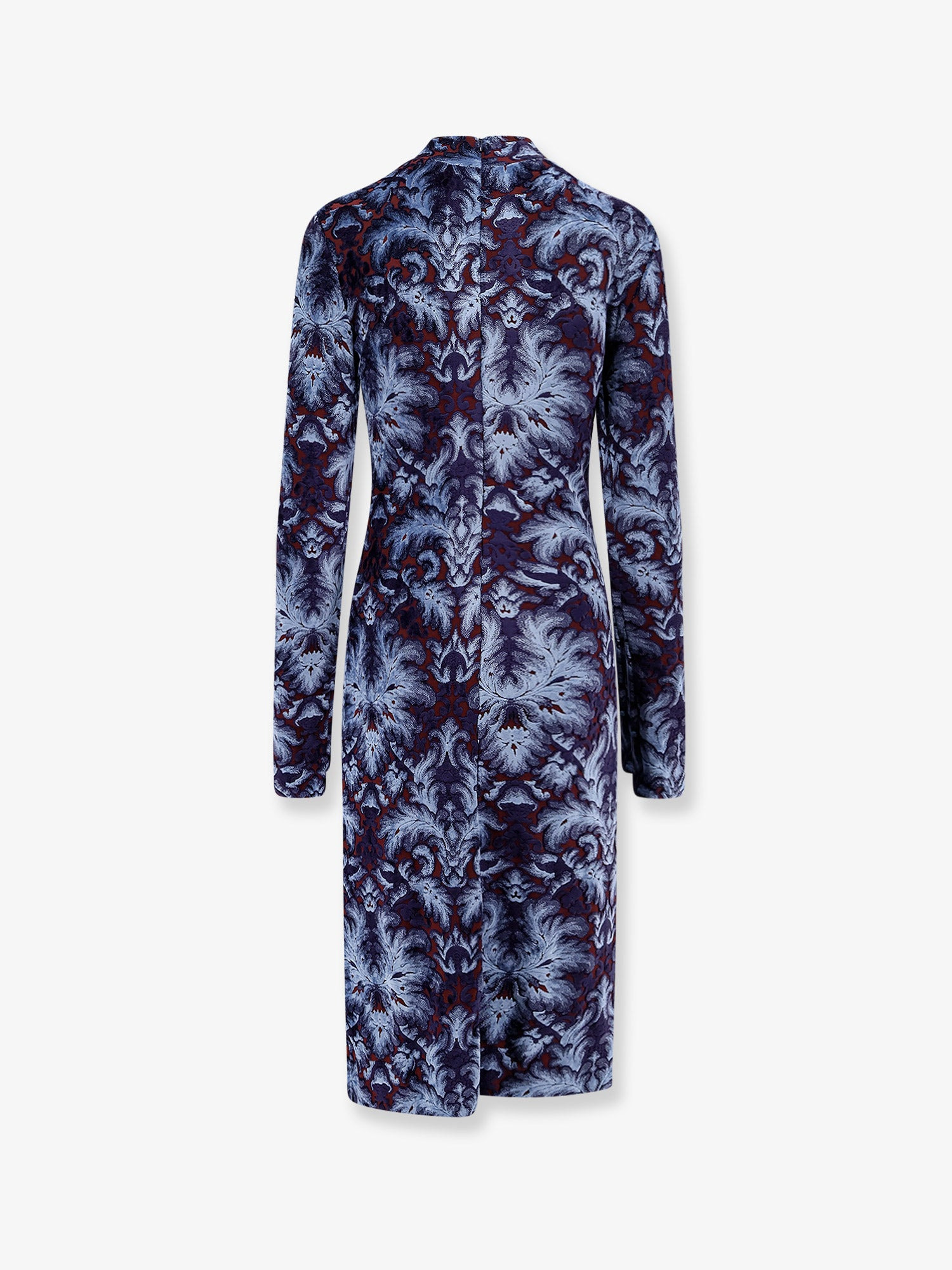 Jacquard Velvet Short Dress - 4