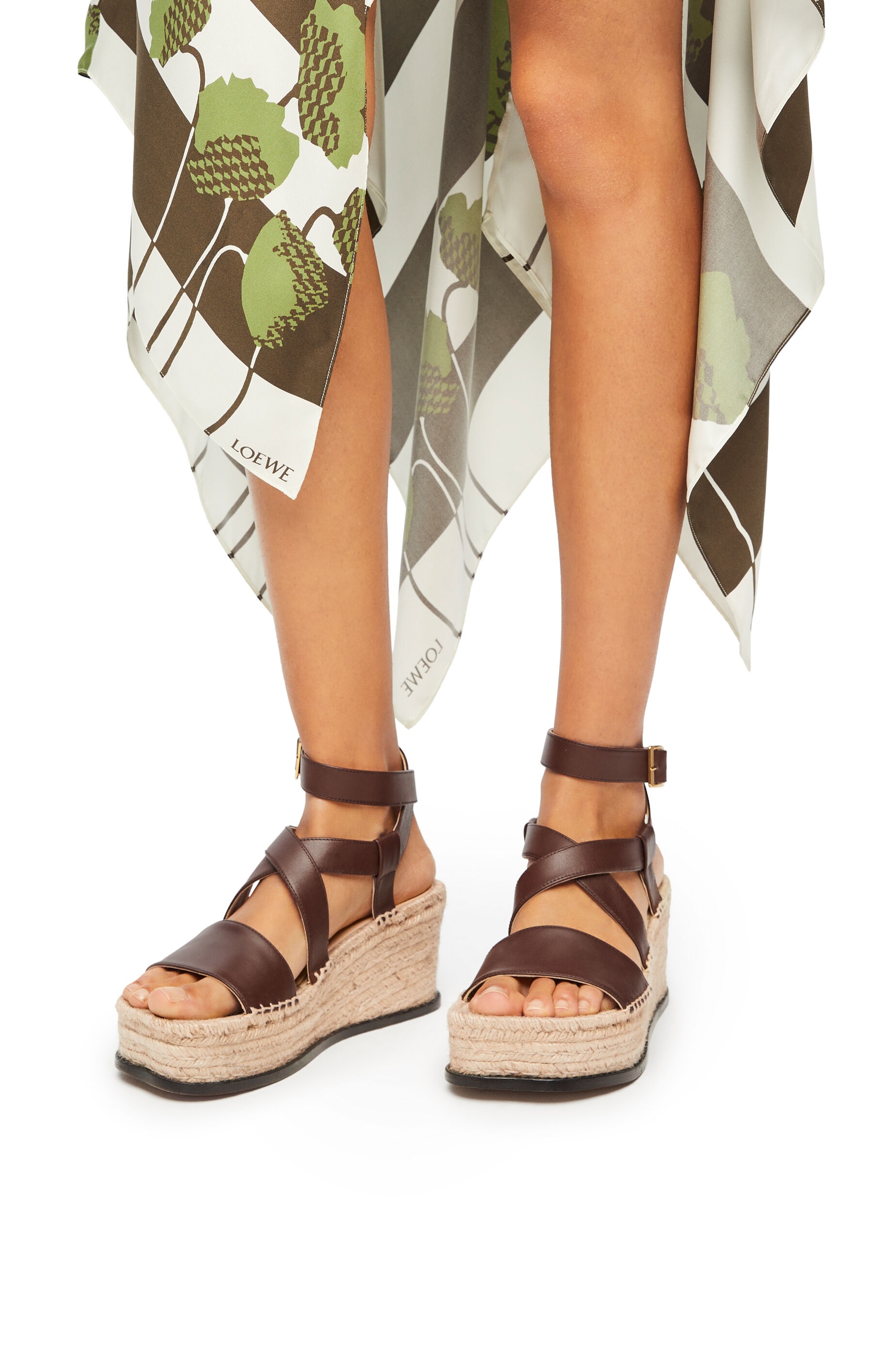 Petal espadrille sandal in calfskin - 2