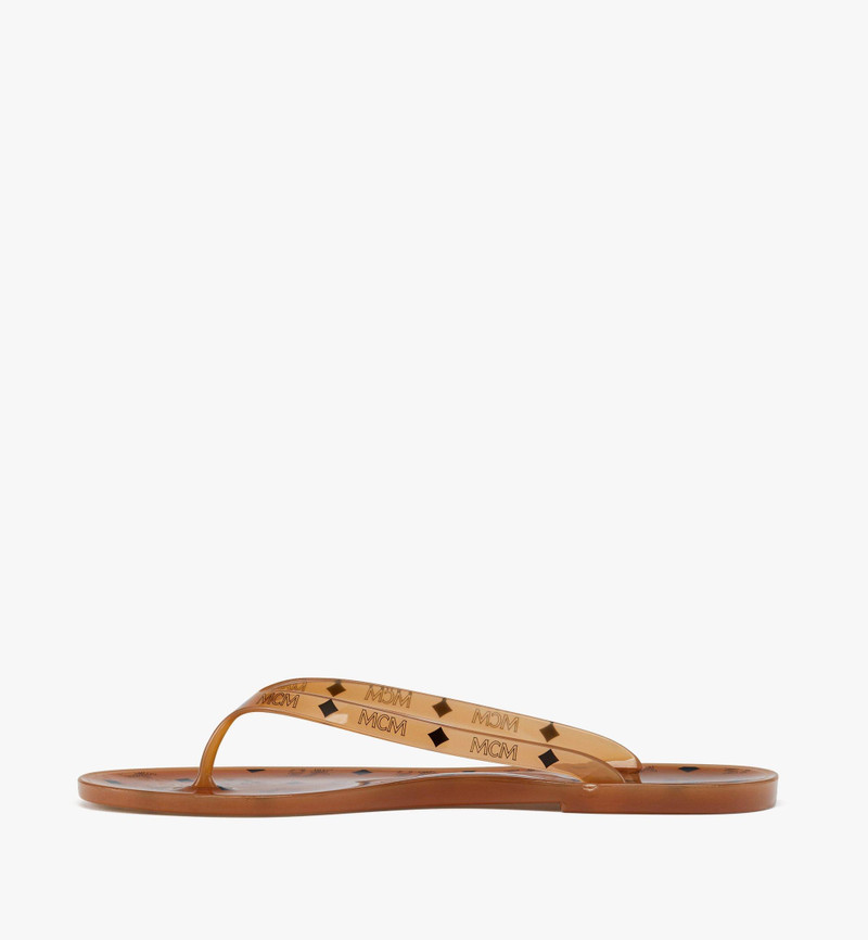 MCM Monogram Jelly Thong Sandals outlook