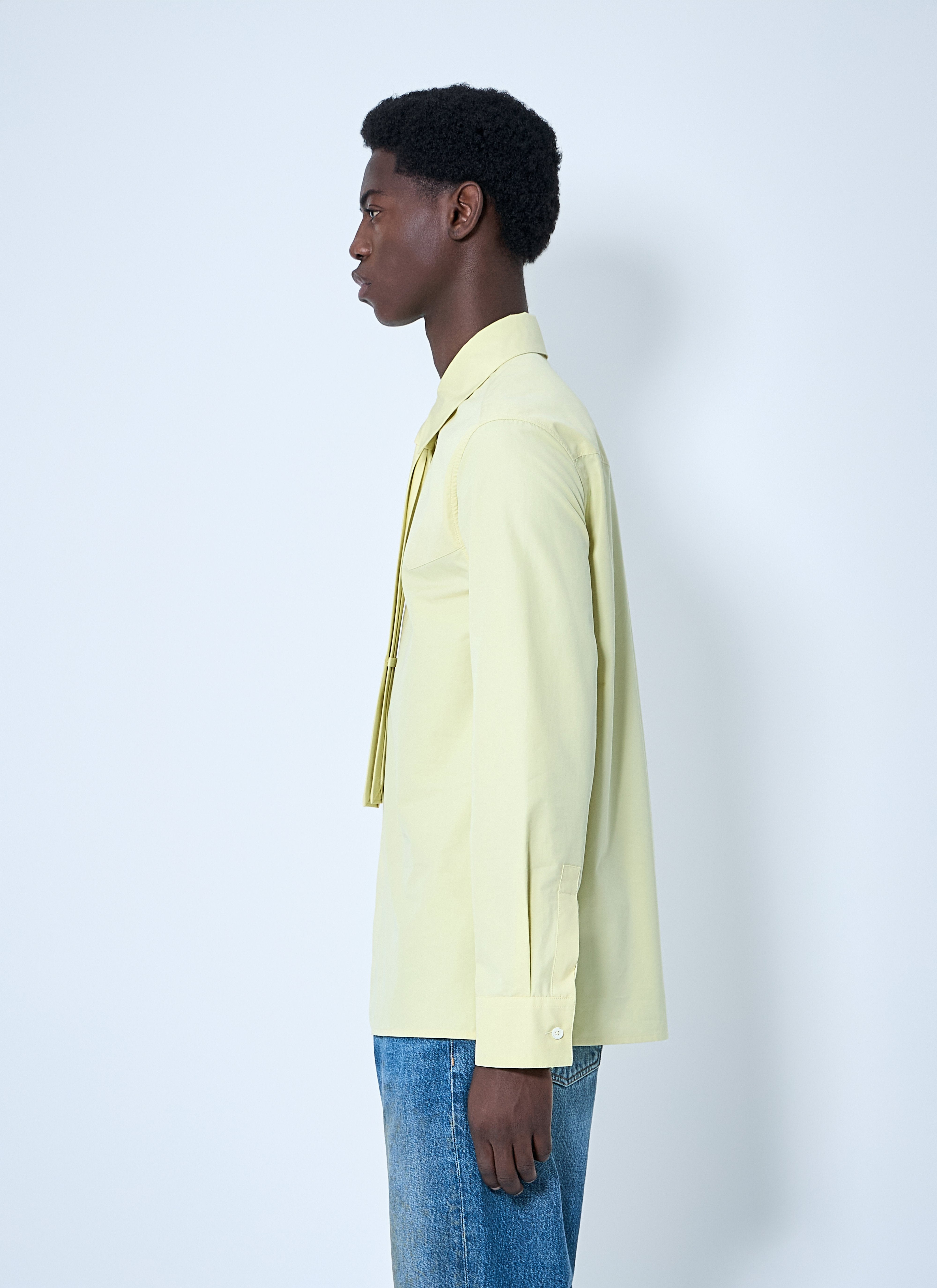 Jil Sander Men Classic Shirt With Tie - 3