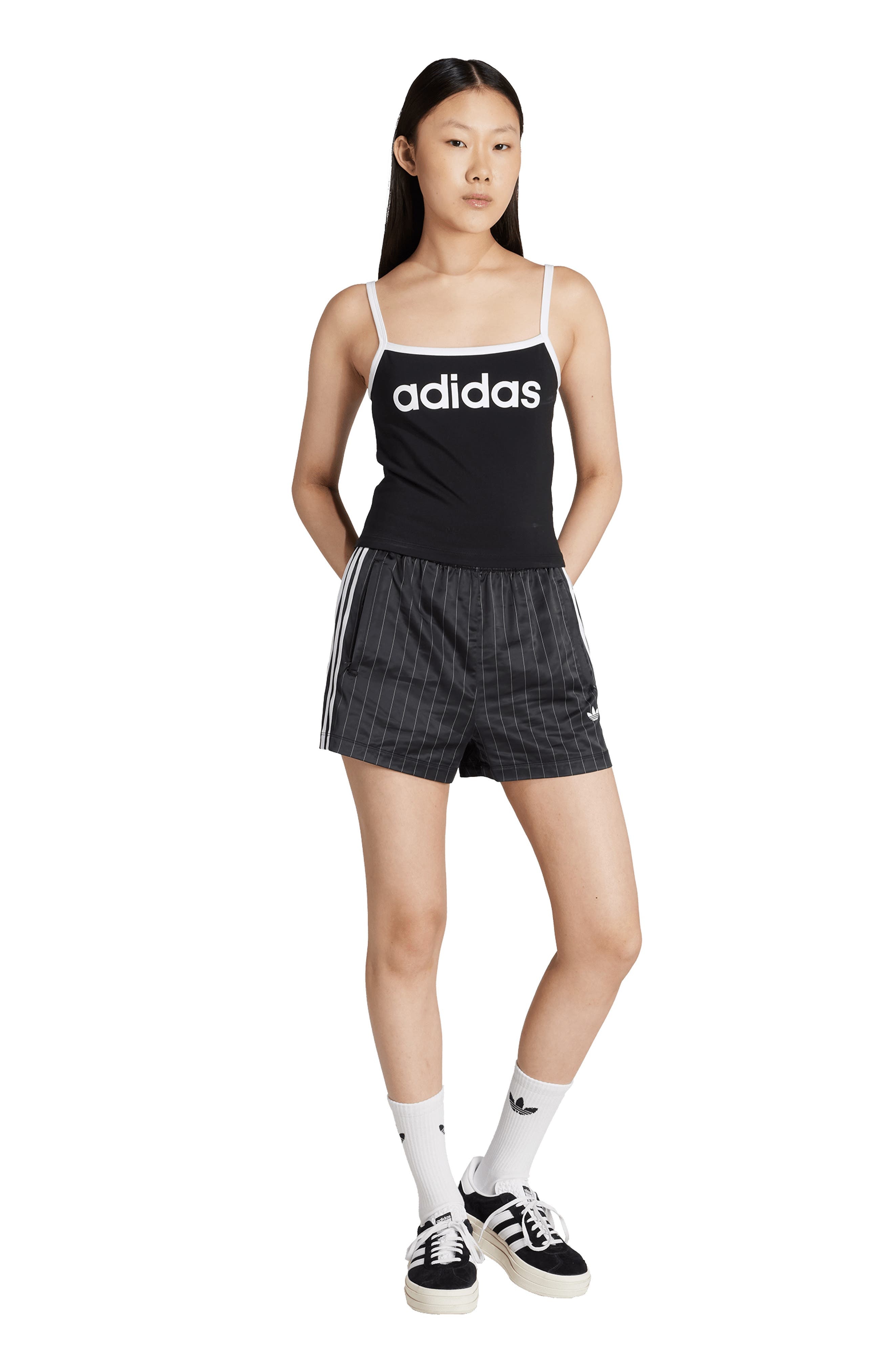 adidas Logo Camisole in Black at Nordstrom - 6