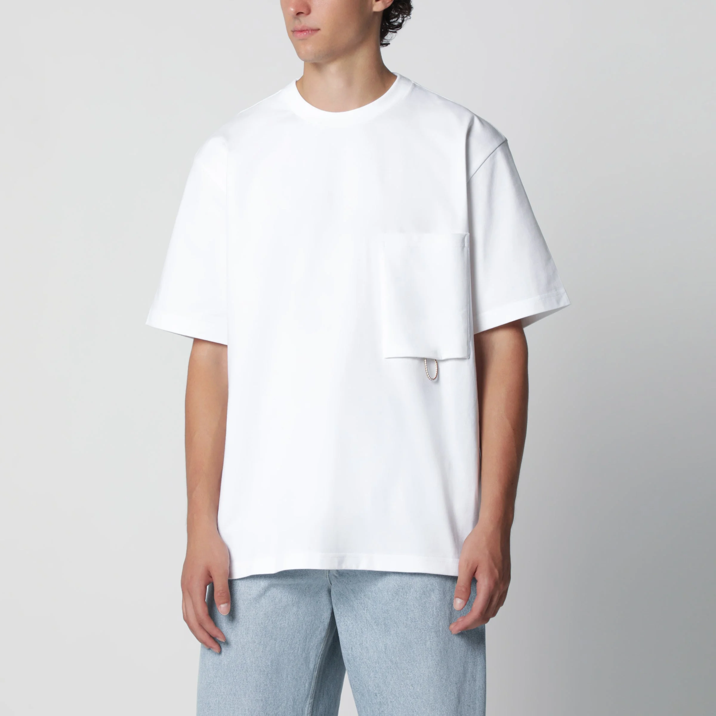 White cotton jersey T-shirt - 1