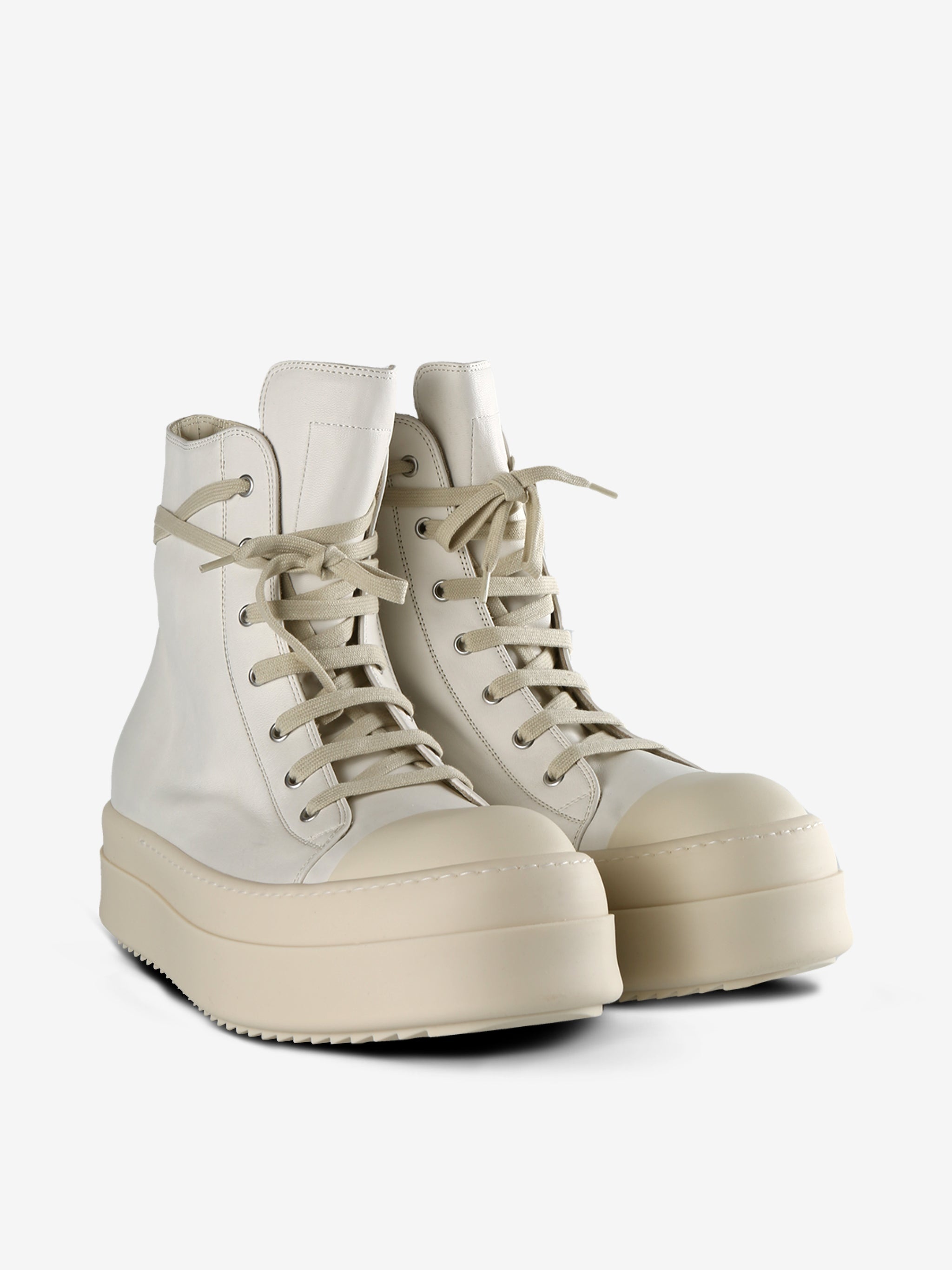 RICK OWENS - Men Scarpe In Pelle Mega Bumper Sneakers - 2
