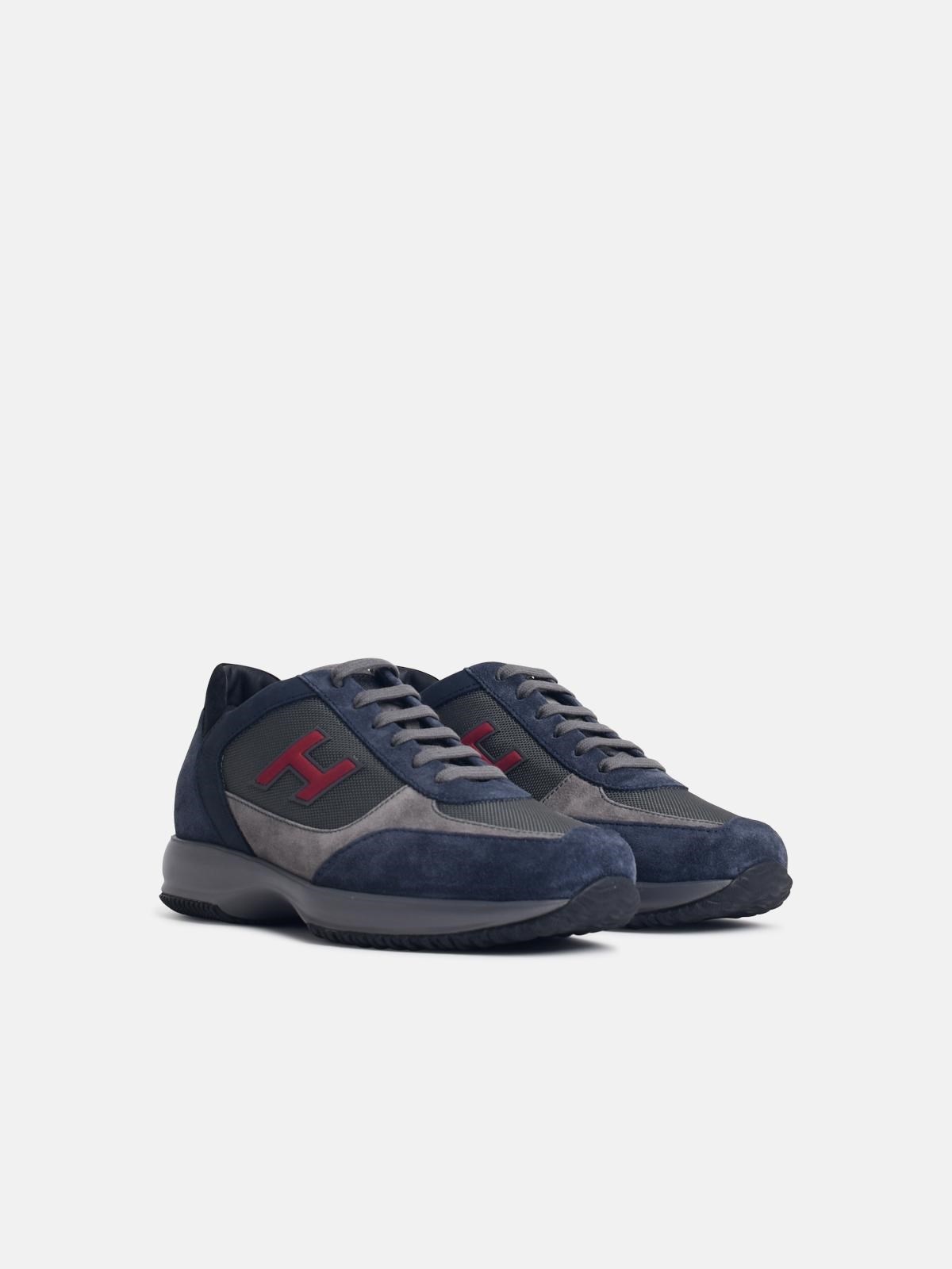 'H FLOC' BLUE SUEDE SNEAKERS - 2