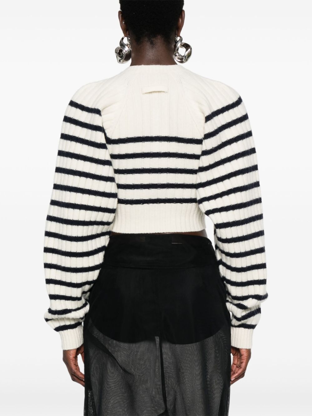 striped twisted jumper - 4