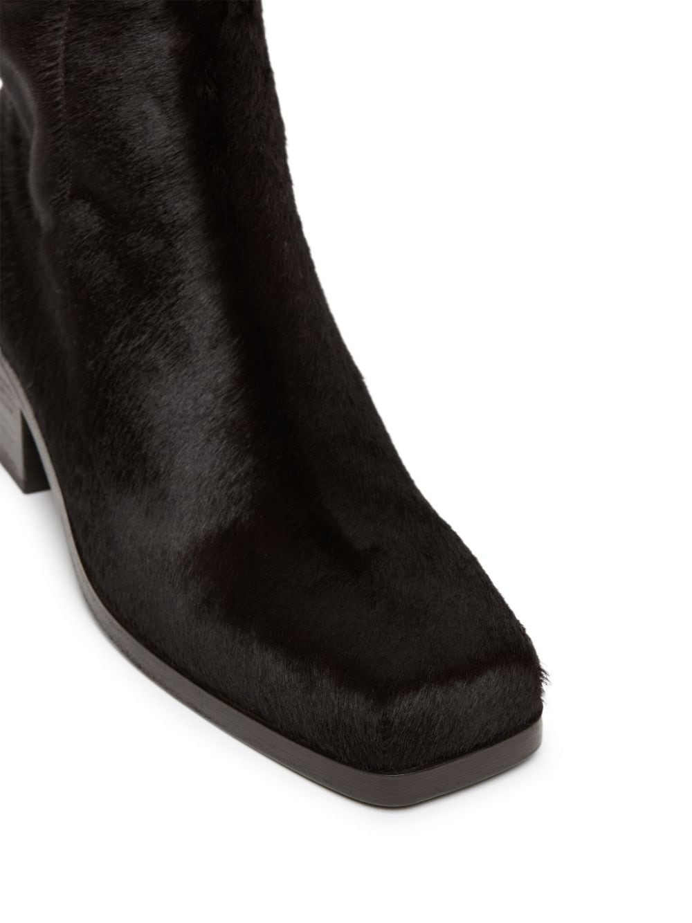 calf hair leather boots - 4