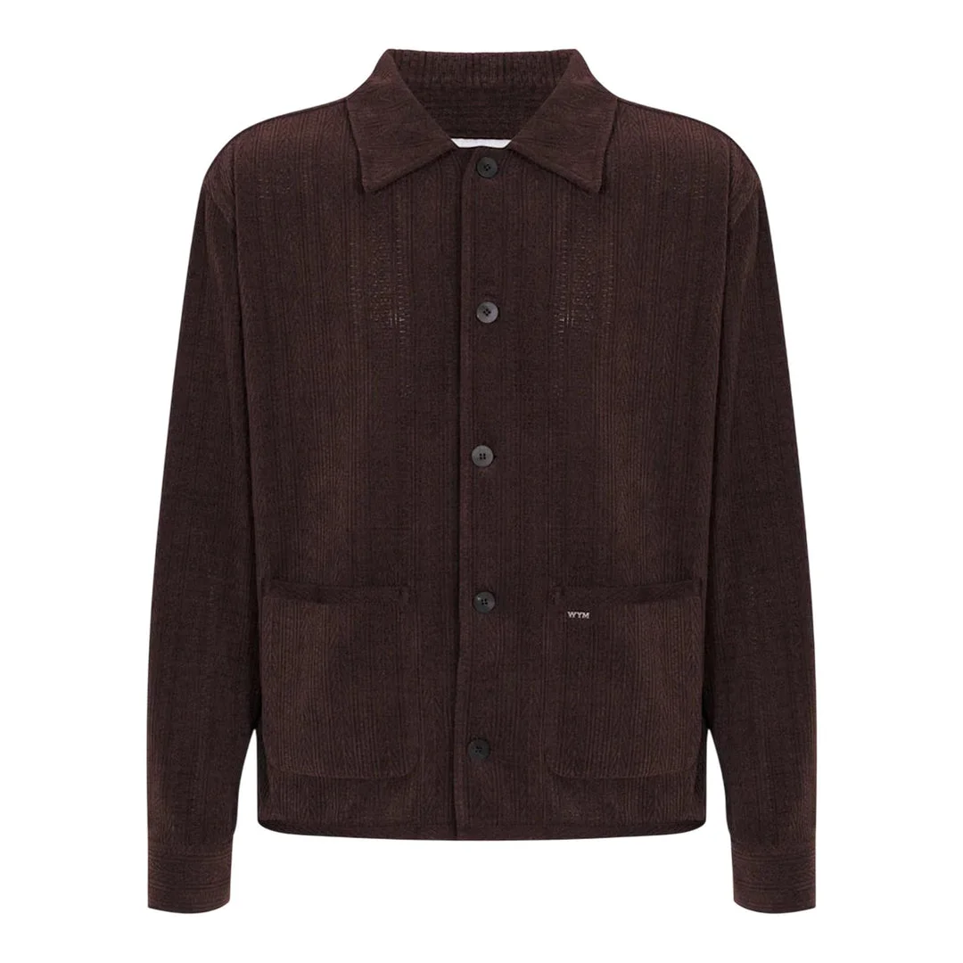 Textured Knit Shirdigan - 1