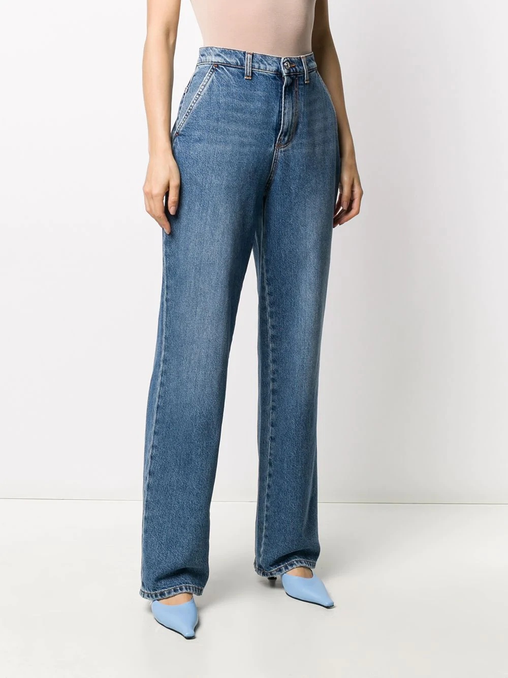 high-rise wide-leg jeans - 3