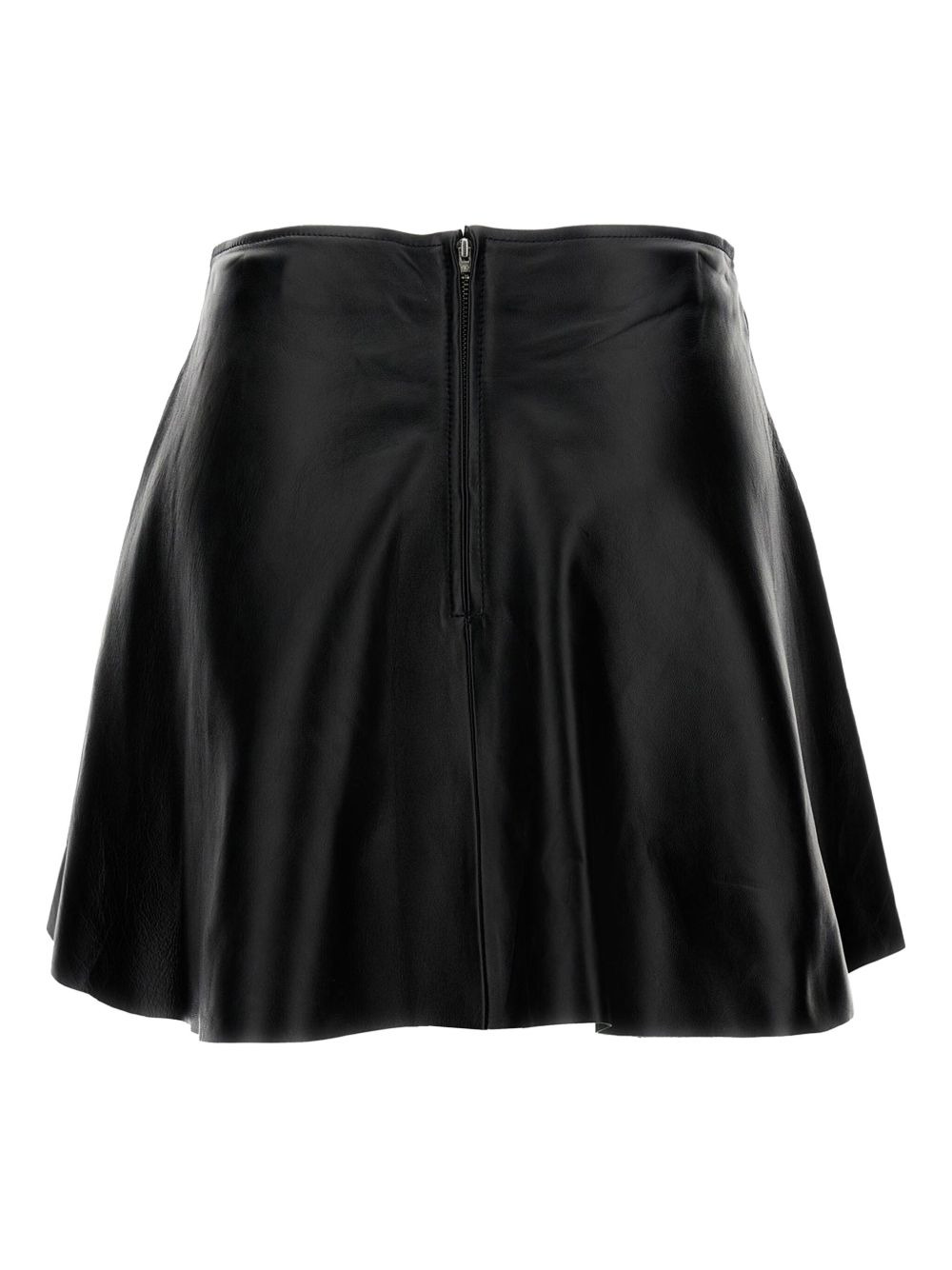 leather pleated skirt - 2