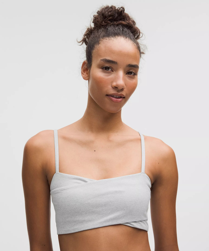 Softy Suedey Wrap-Front Bra *Light Support, B/C Cup 4