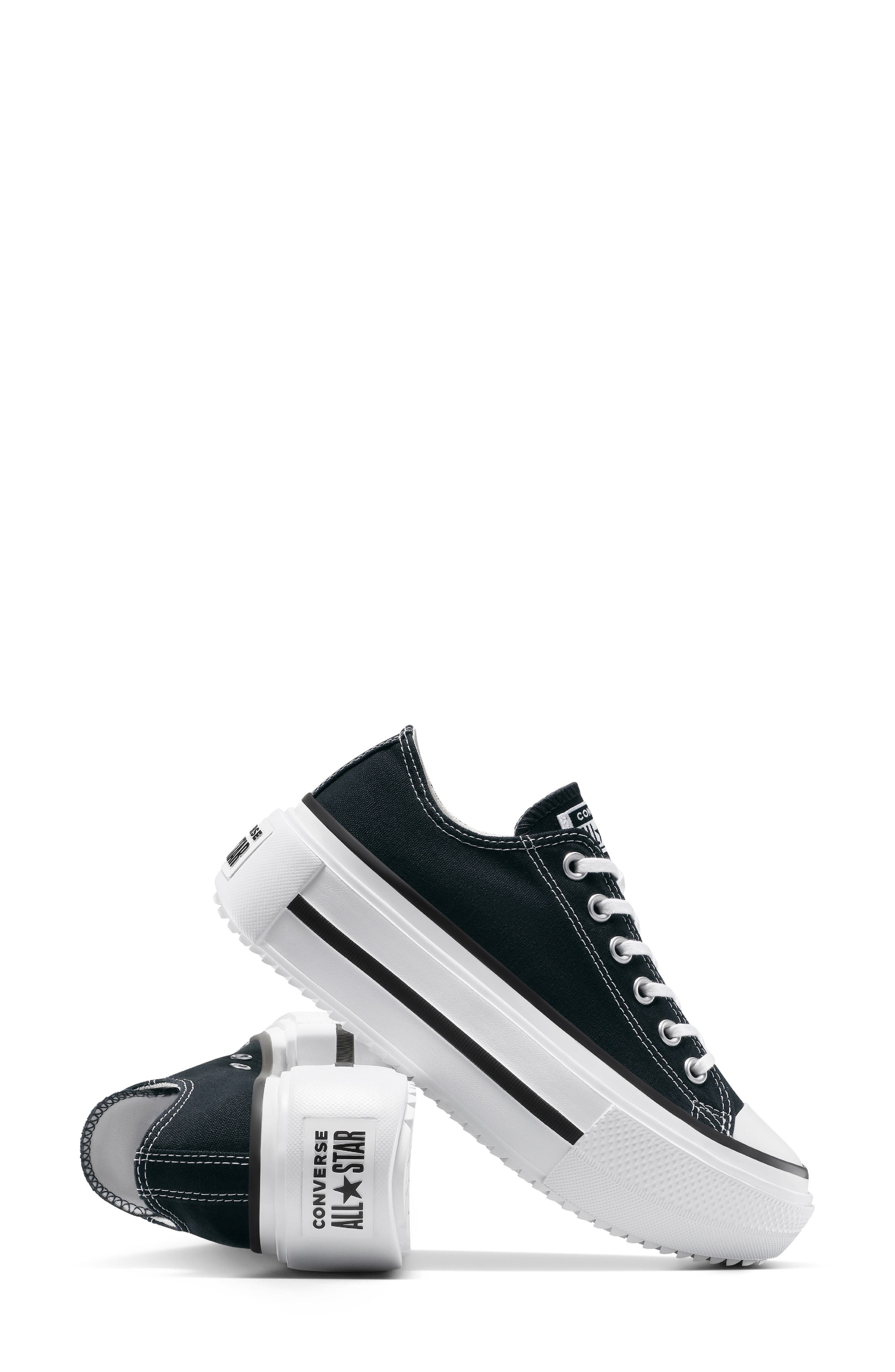 Converse Gender Inclusive Chuck Taylor All Star Lift Double Stack Low Top Platform Sneaker in Black/ - 8