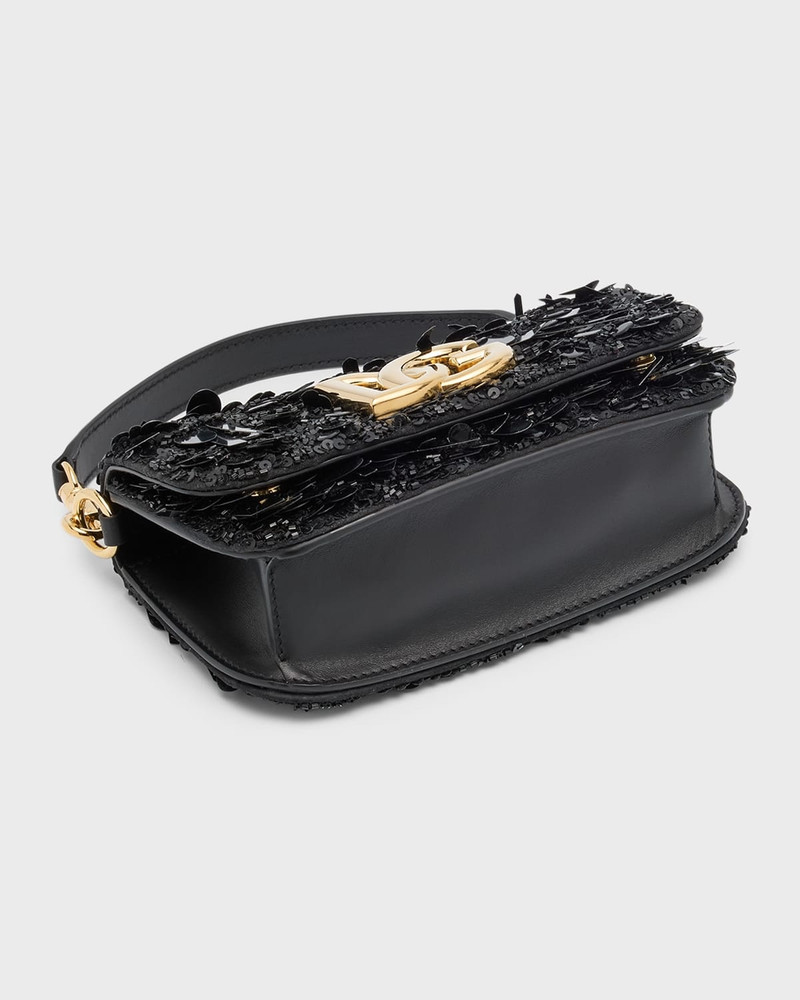 DG Logo Sequined Top-Handle Bag 8