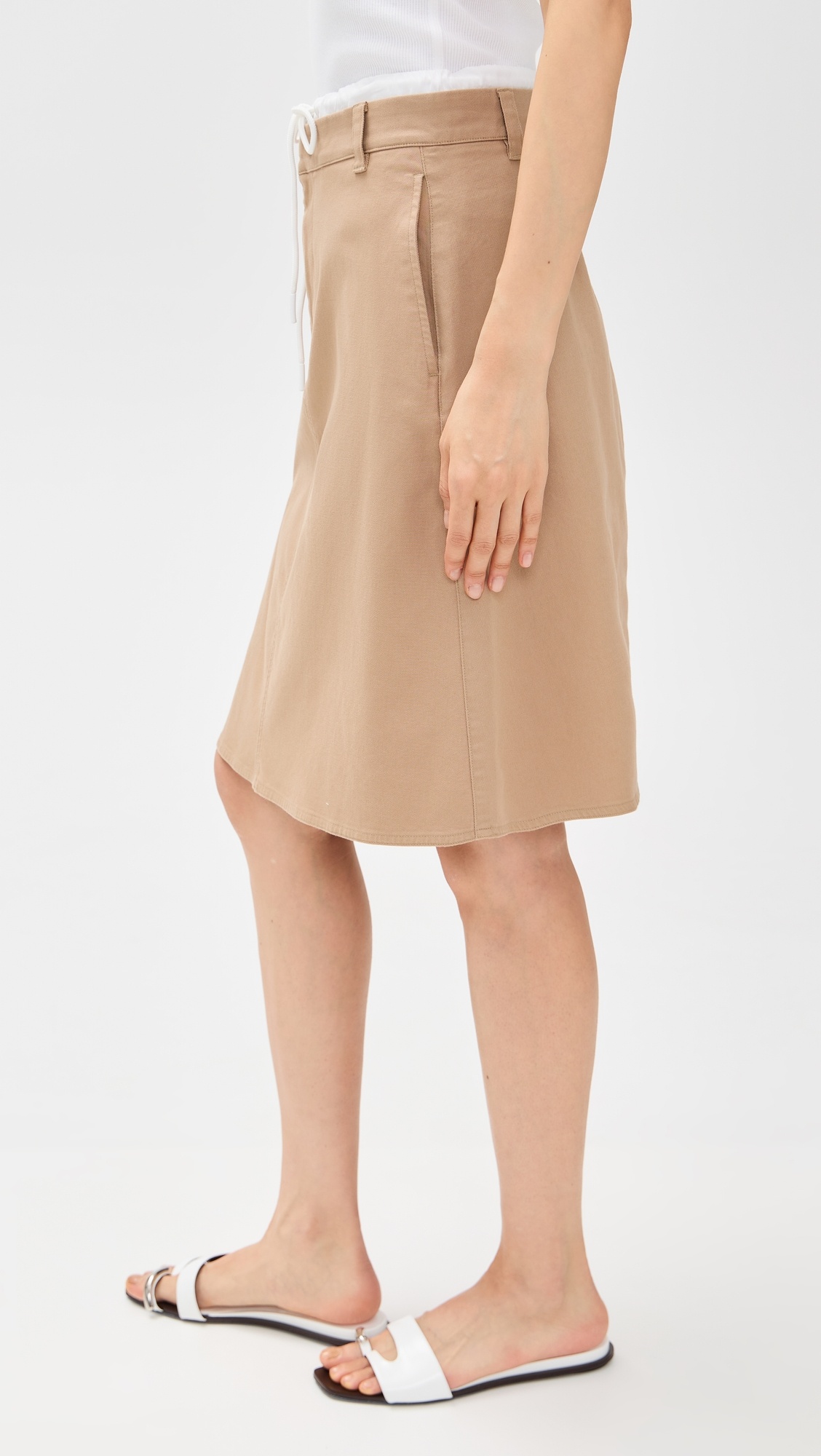 Mid Rise Double Waistband Skirt - 3