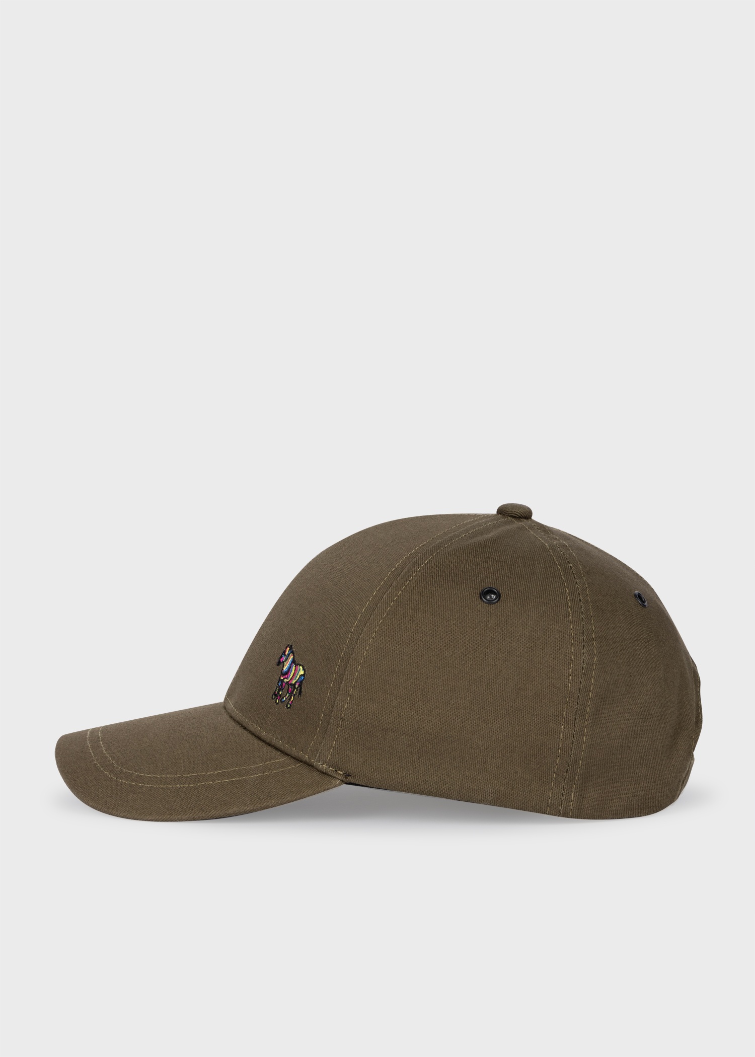 Khaki Green Zebra Logo Baseball Cap 1