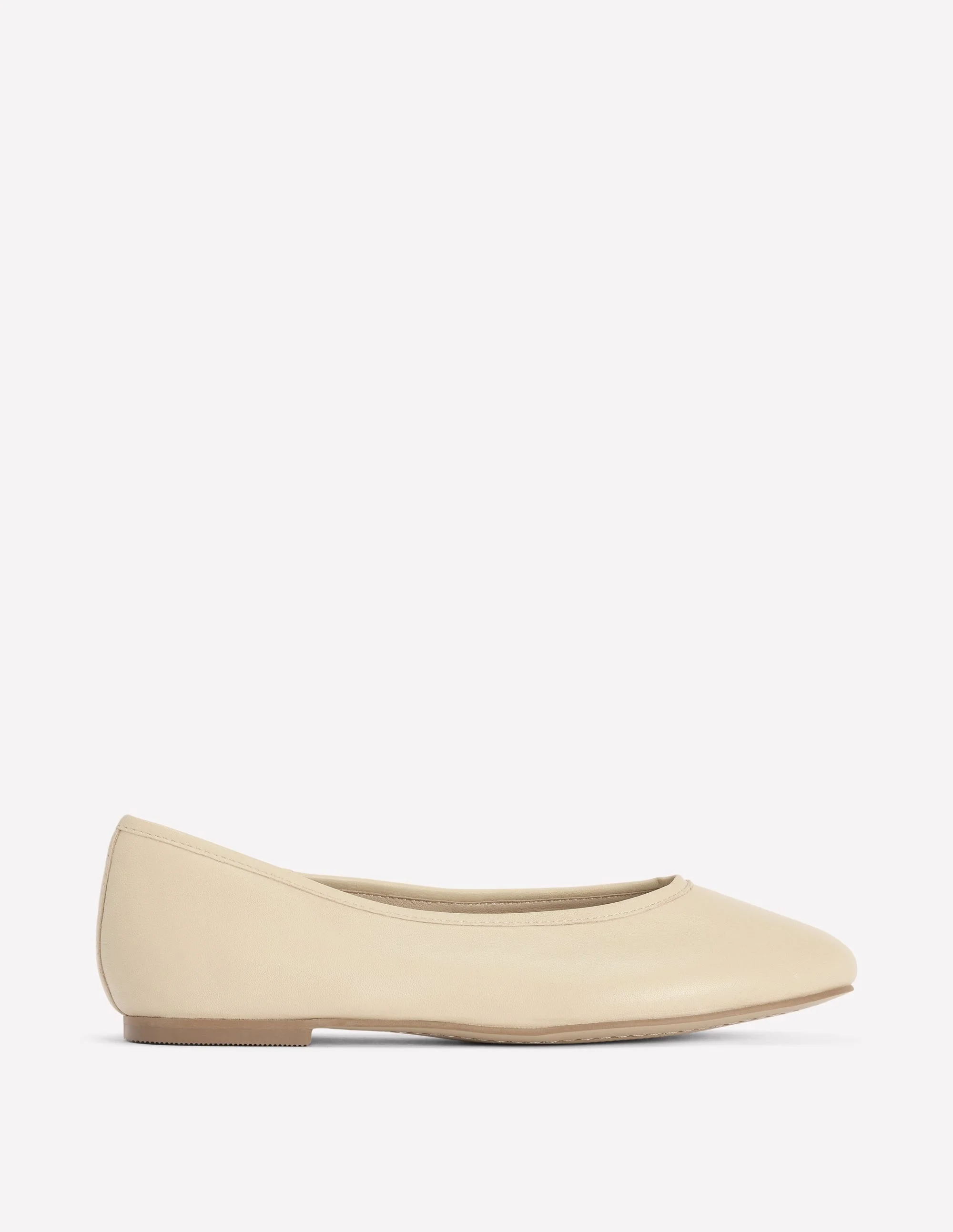 High Cut Ballet Flats-Butter Yellow - 1