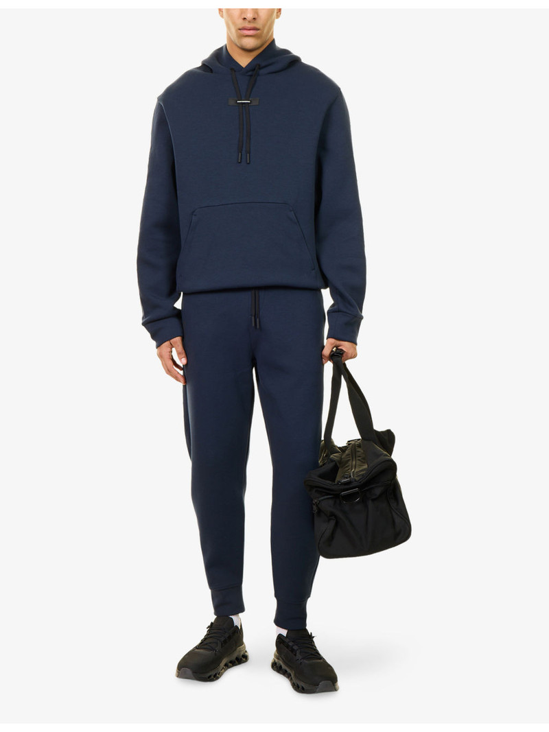 On Focus Tech Straight-Leg Cotton-Jersey Jogging Bottoms outlook