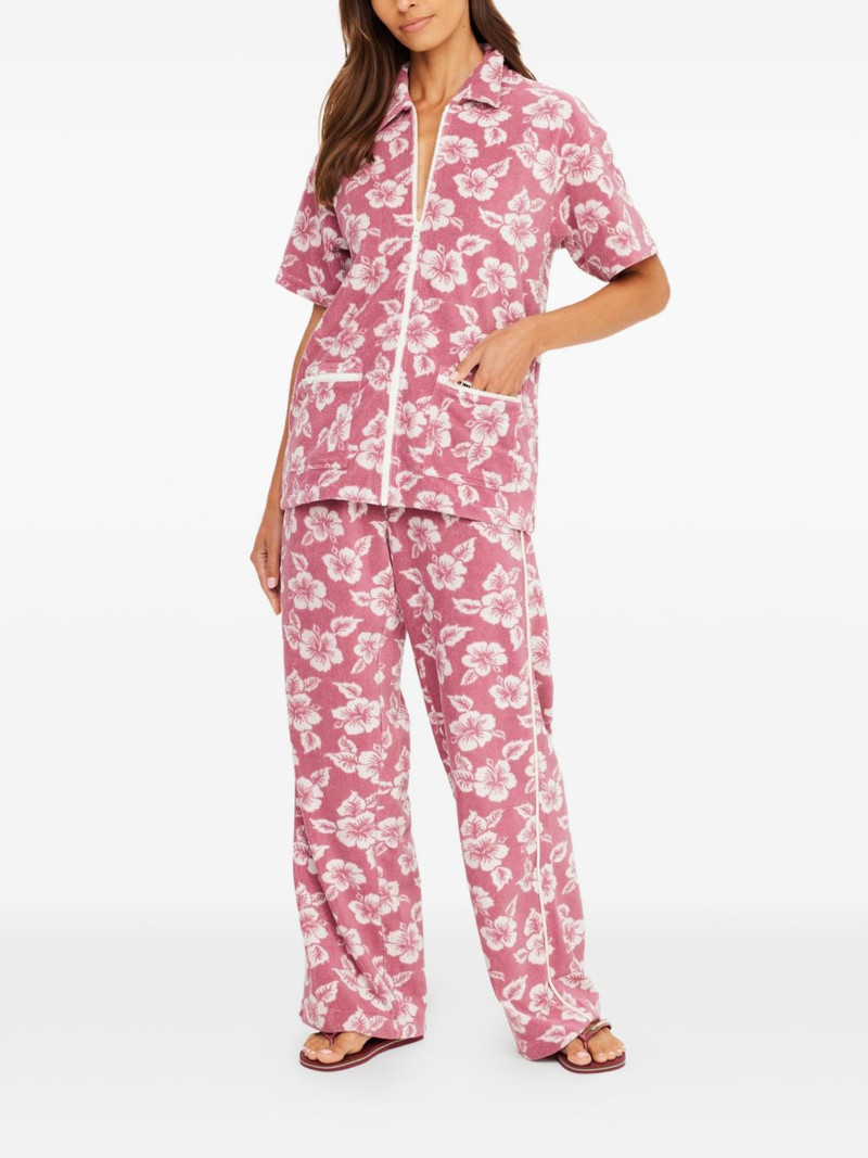 THE UPSIDE Lahaina Cabana floral zip shirt outlook