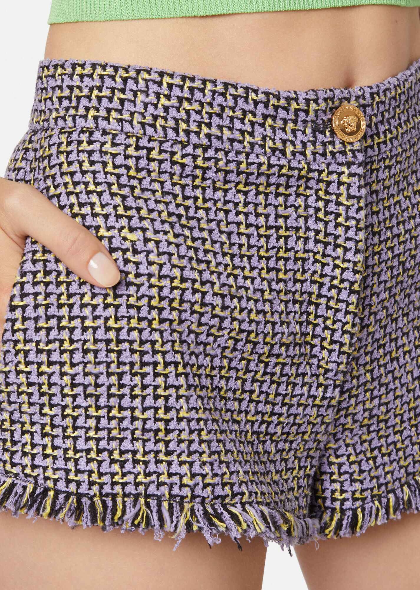 Medusa Tweed Shorts - 5