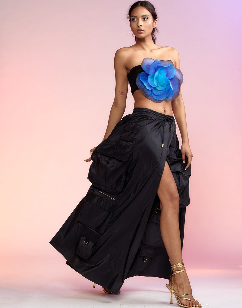 Taffeta Cargo Skirt 4