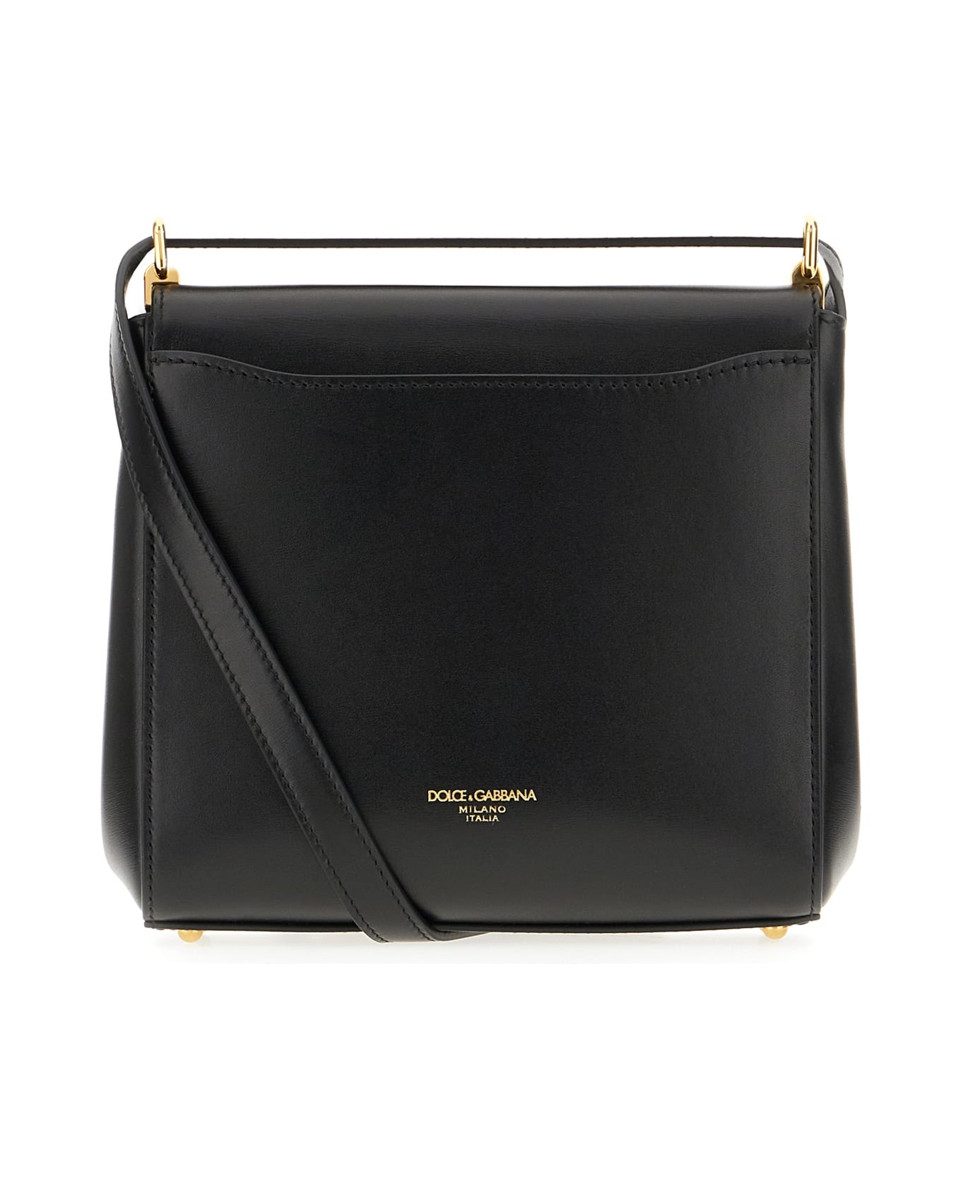 Black Leather Marlene Crossbody Bag - 3